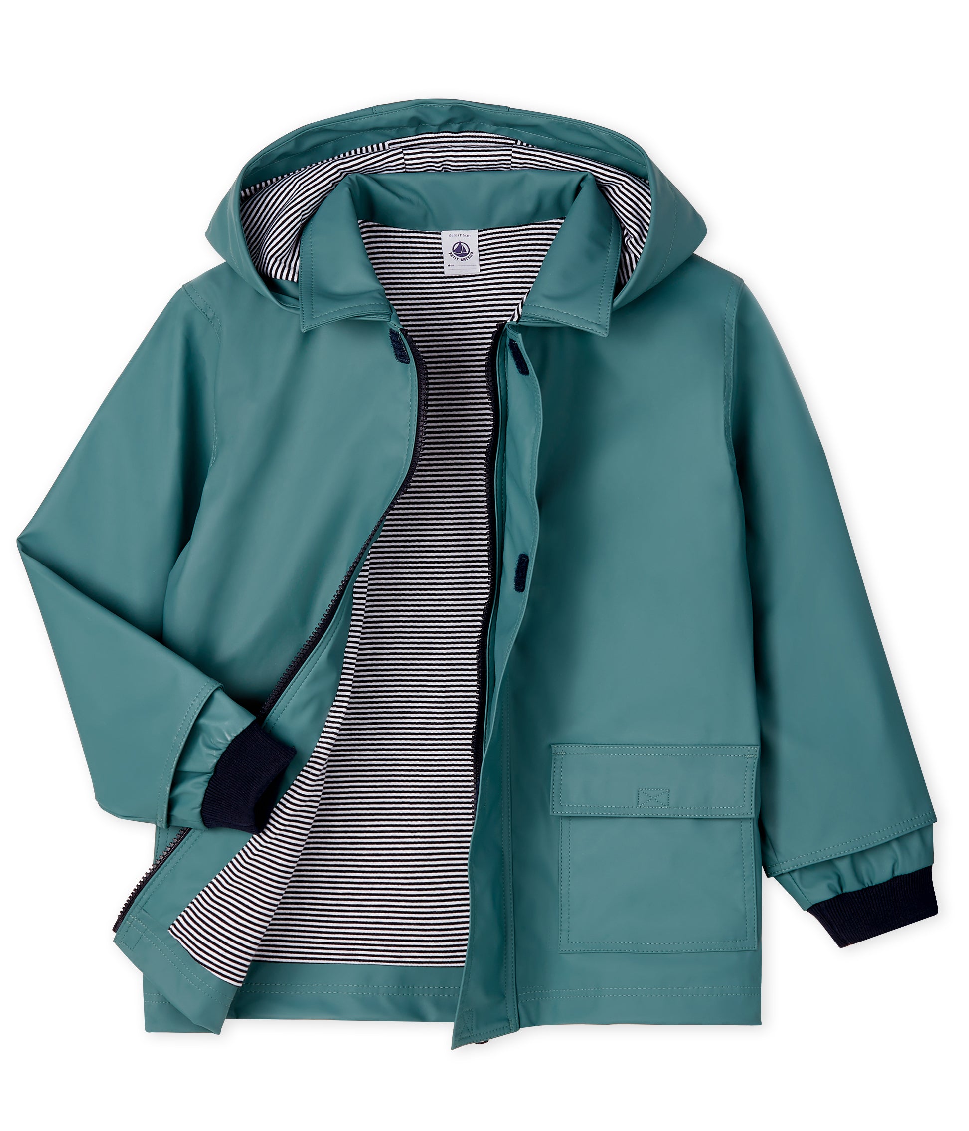 Boys Blue Zip-up Coat