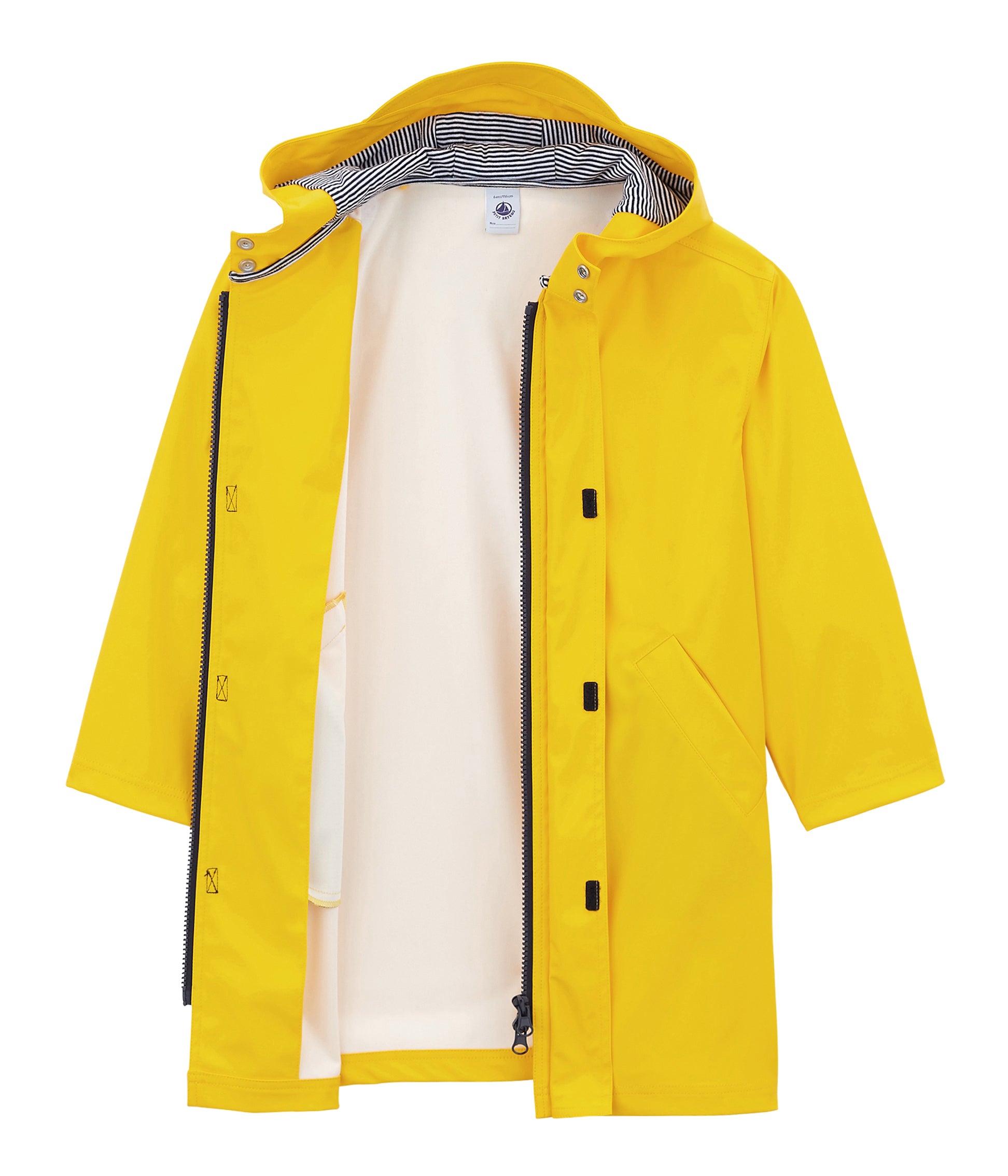 Boys & Girls Yellow Hooded Coat