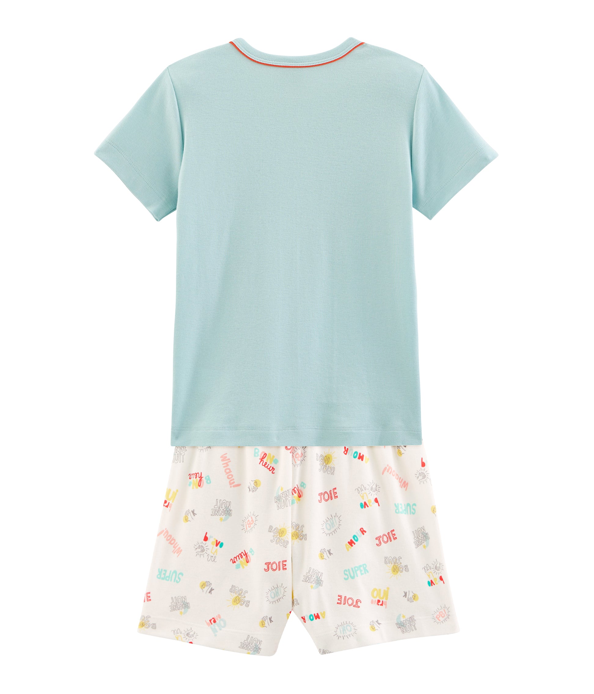 Boys Cyan Cotton Nightwear Set