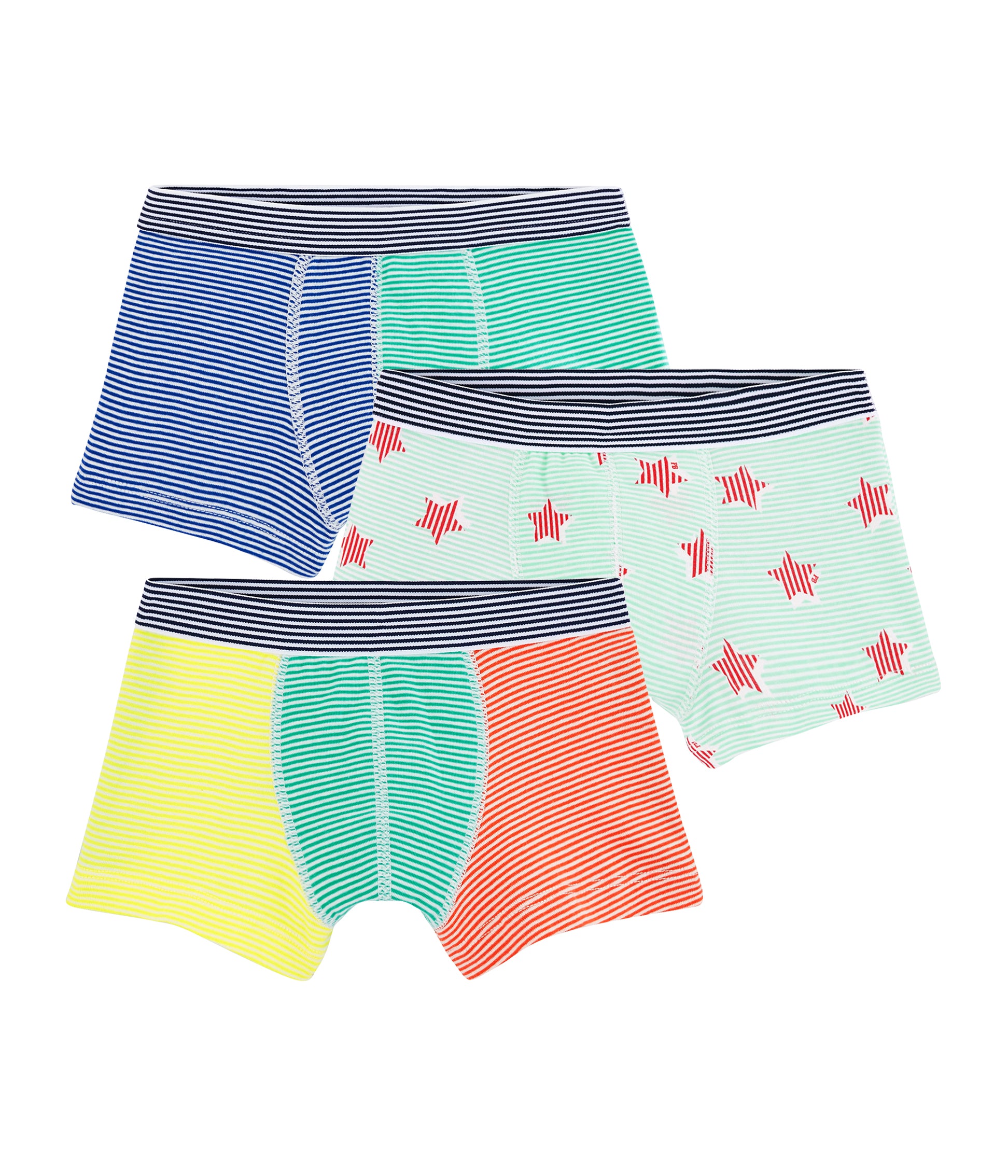 Boys Multicolor Cotton Underwear Set (3 Pack)