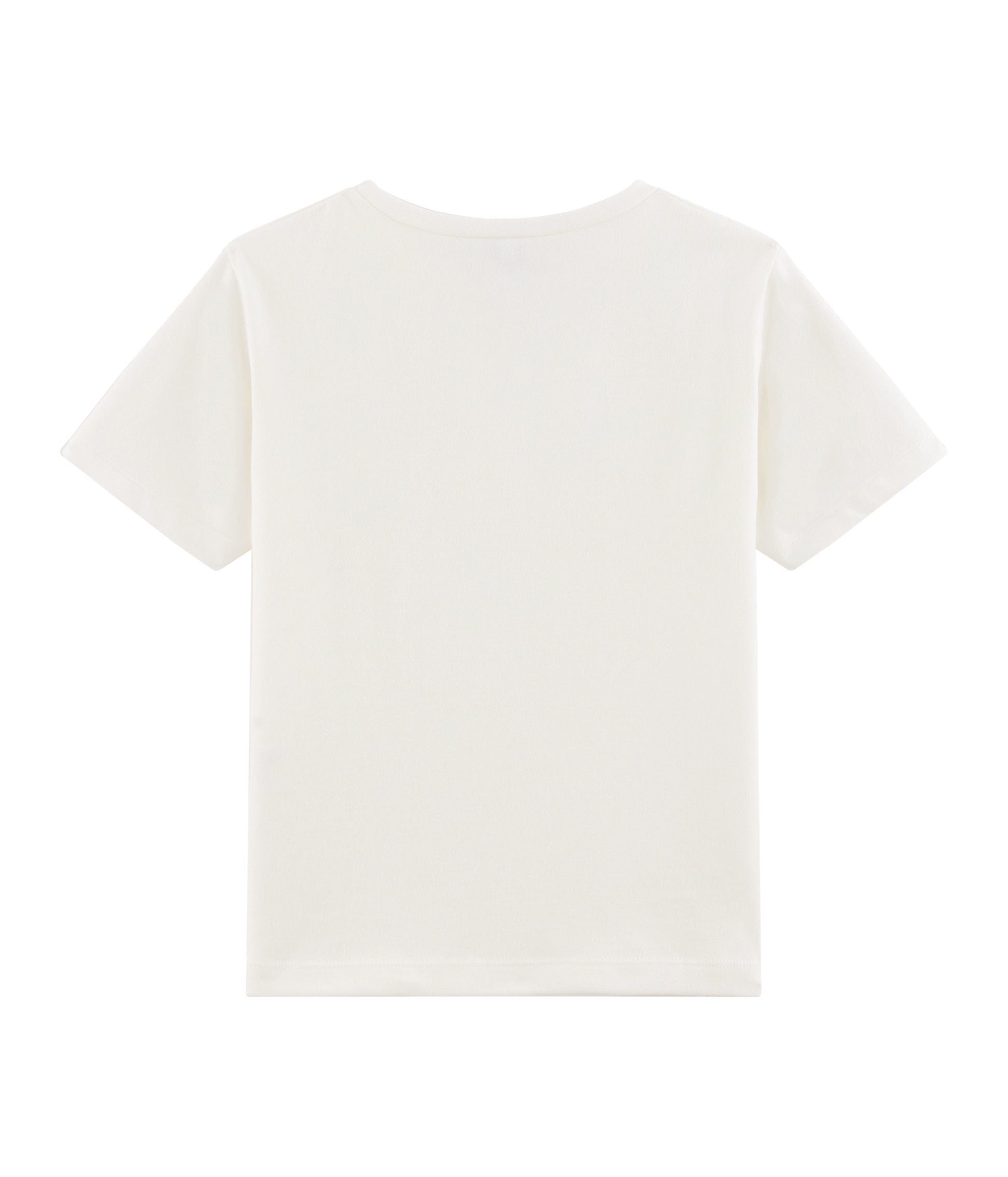 Boys White Cotton T-shirt