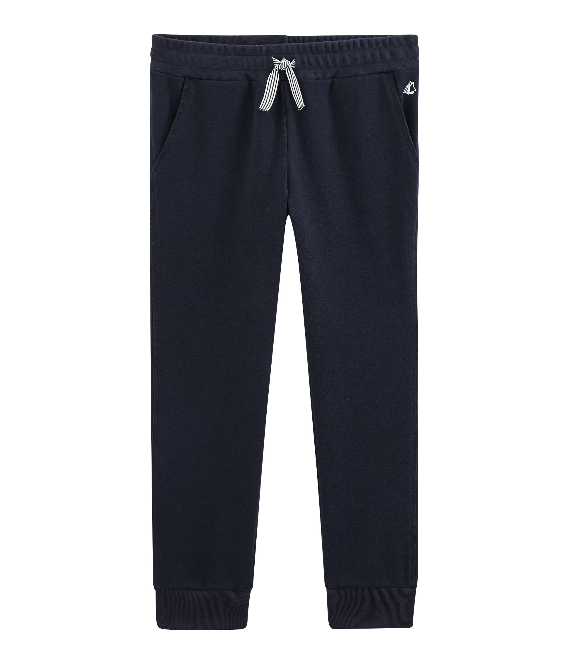 Boys Navy Cotton Trousers