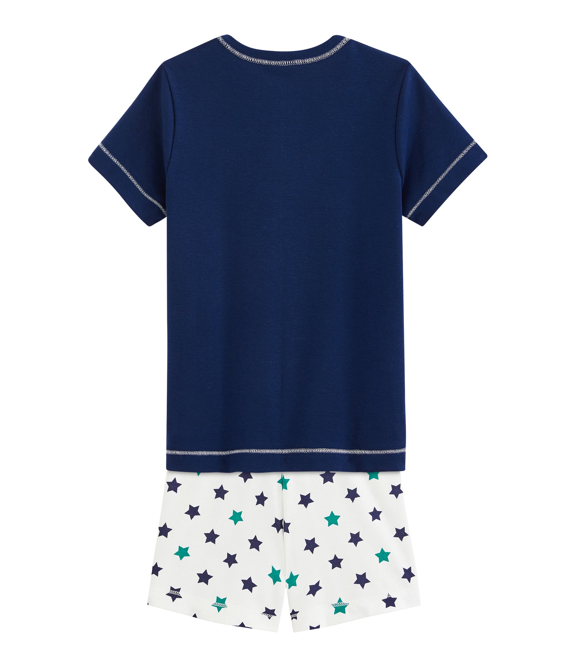 Boys Navy Cotton Nightwear Set