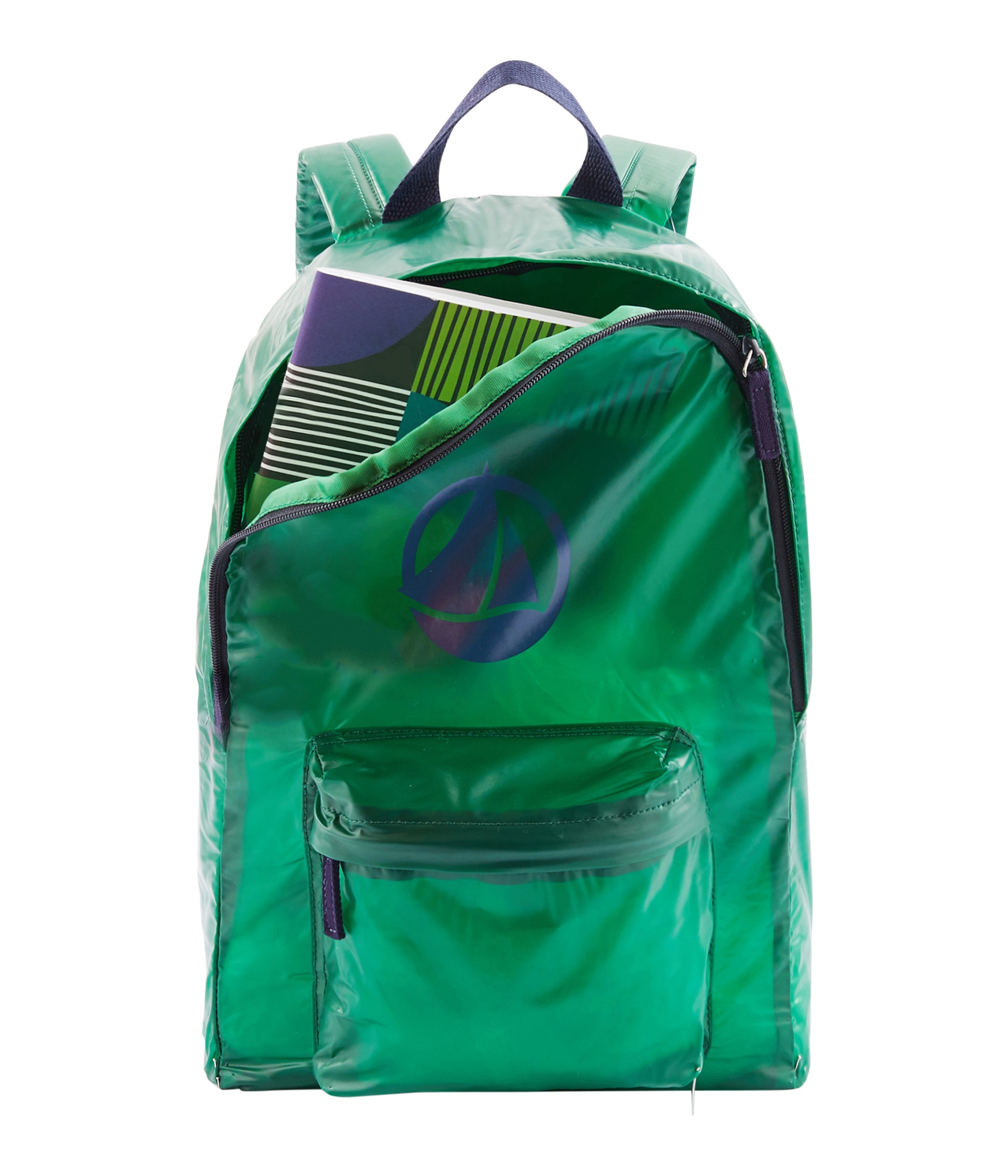 Boys Green Logo Backpack