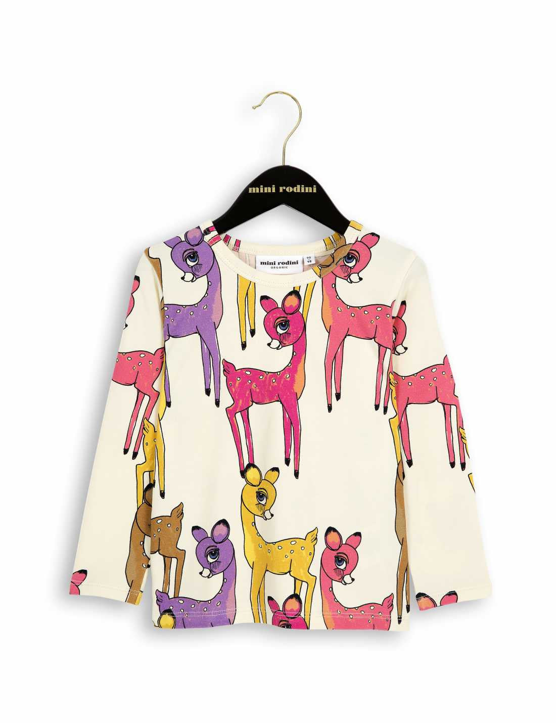 Boys&Girls Ivory & Pink Deer Organic Cotton T-Shirt - CÉMAROSE | Children's Fashion Store - 1