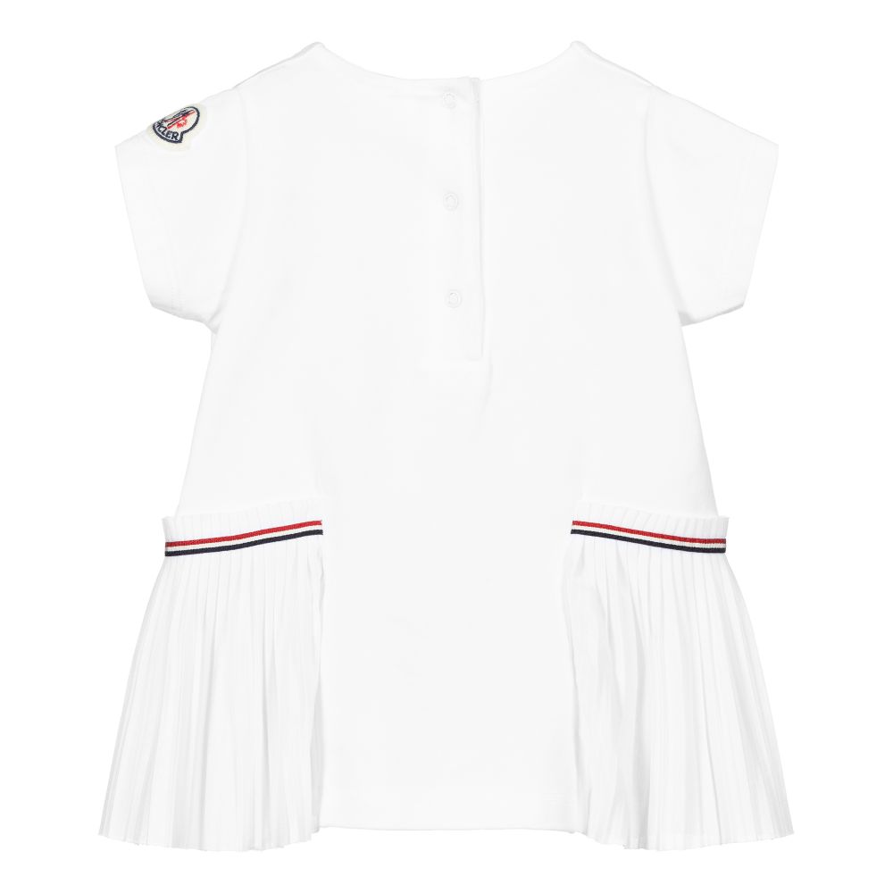 Baby Girls White Cotton Dress