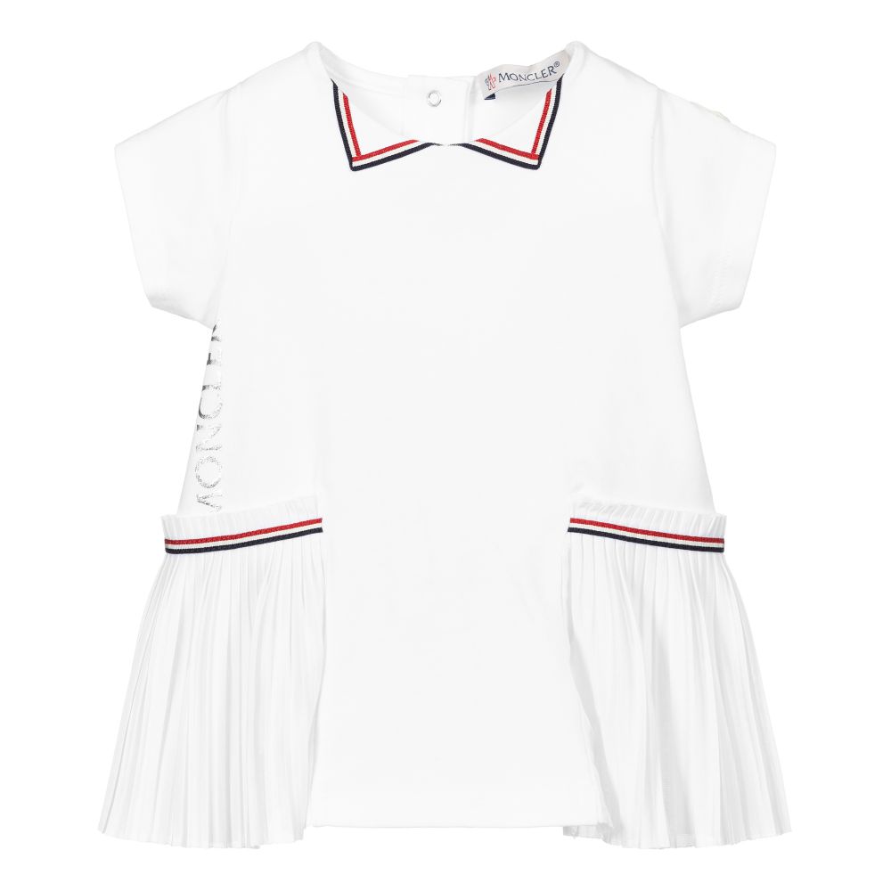 Baby Girls White Cotton Dress