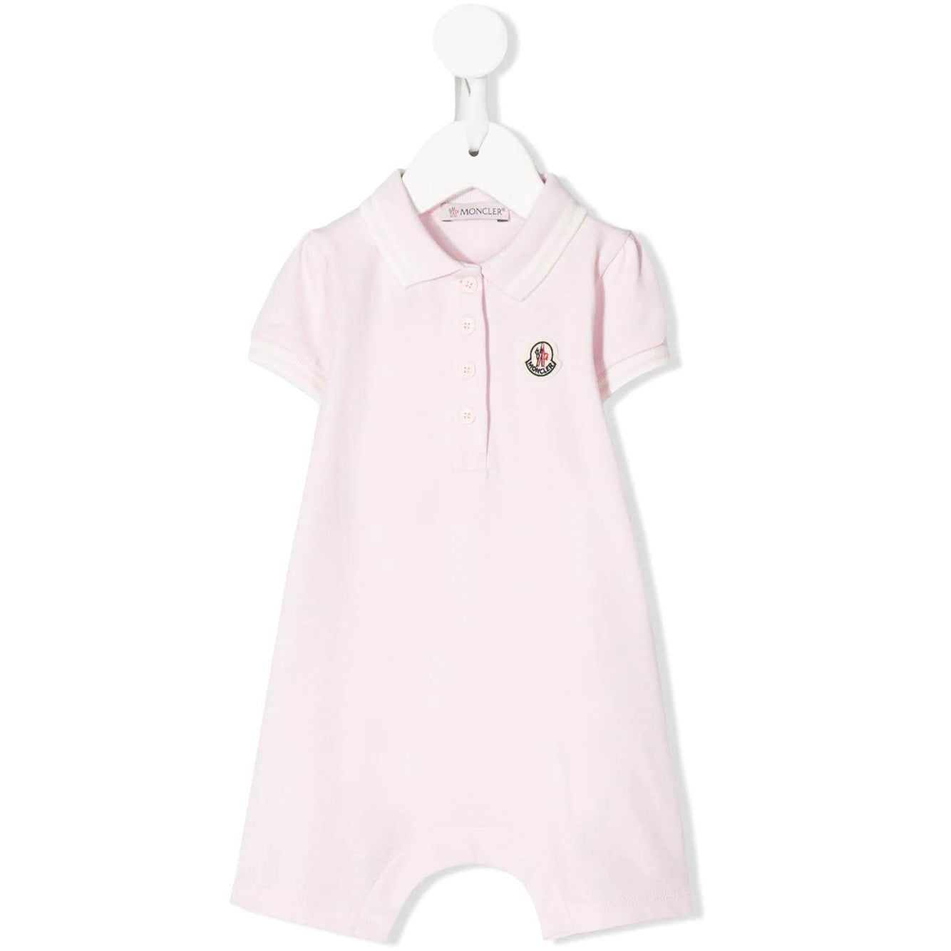 Baby Girls Light Pink Cotton Romper