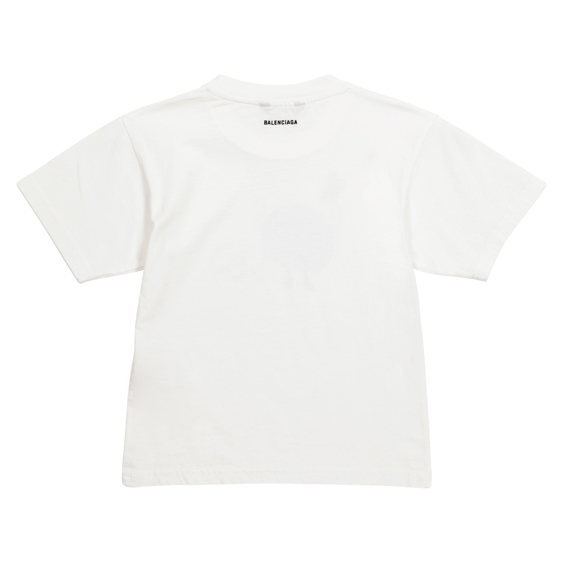 Boys & Girls White Cotton T-Shirt