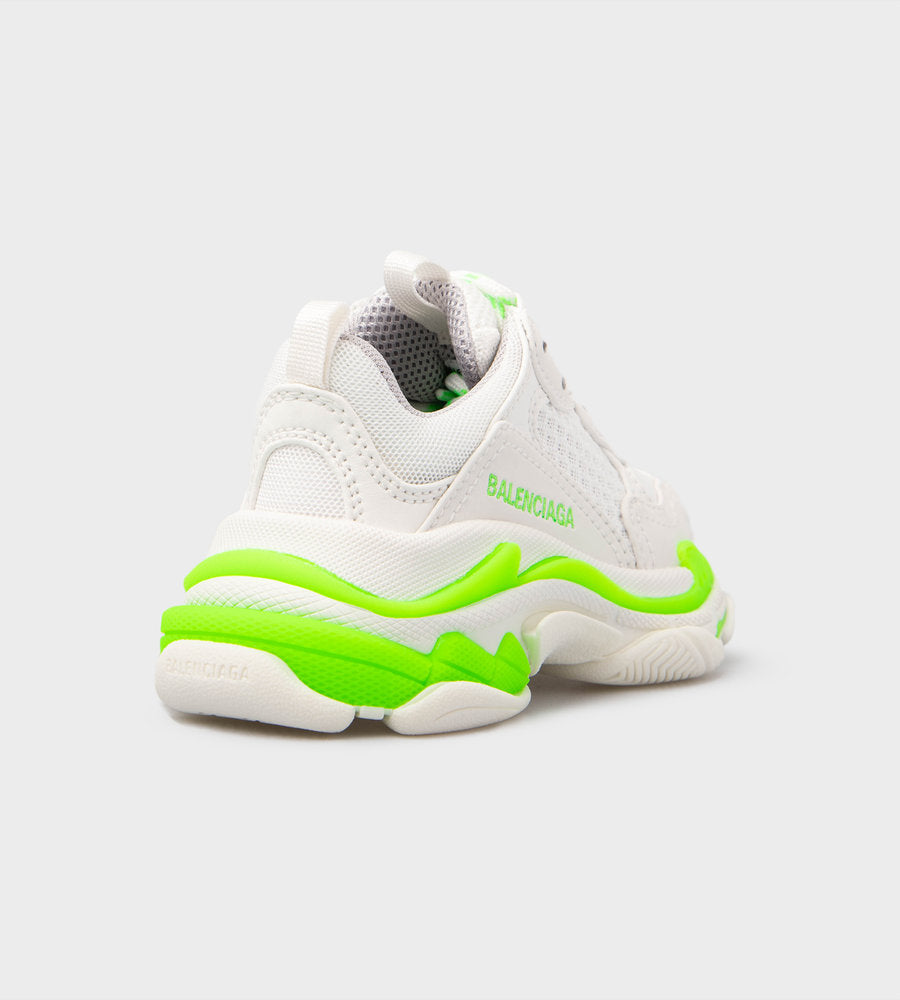 Boys & Girls Fluor Green Logo Shoes