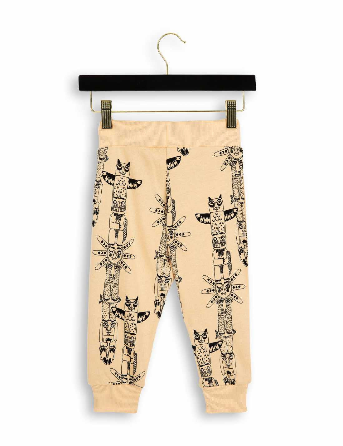 Boys & Girls Apricot Pink Totem Printed Organic Cotton Trouser - CÉMAROSE | Children's Fashion Store - 2