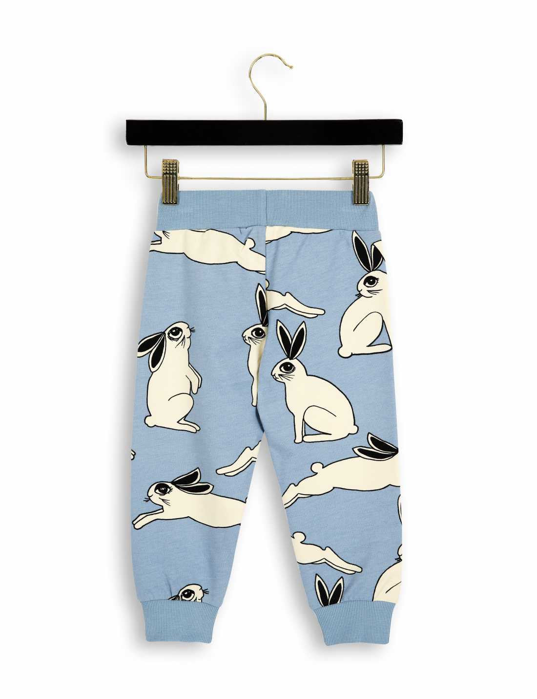 Boys & Girls Light Blue Hare Organic Cotton Trouser - CÉMAROSE | Children's Fashion Store - 2