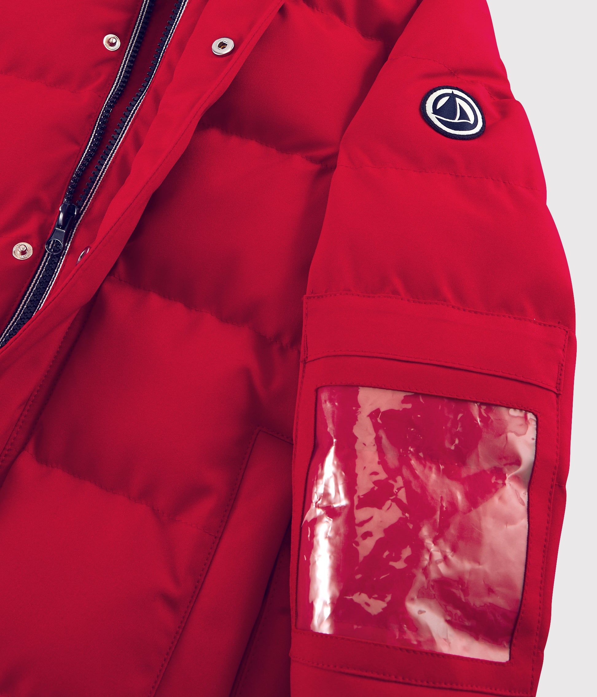 Boys Red Padded Down Coat