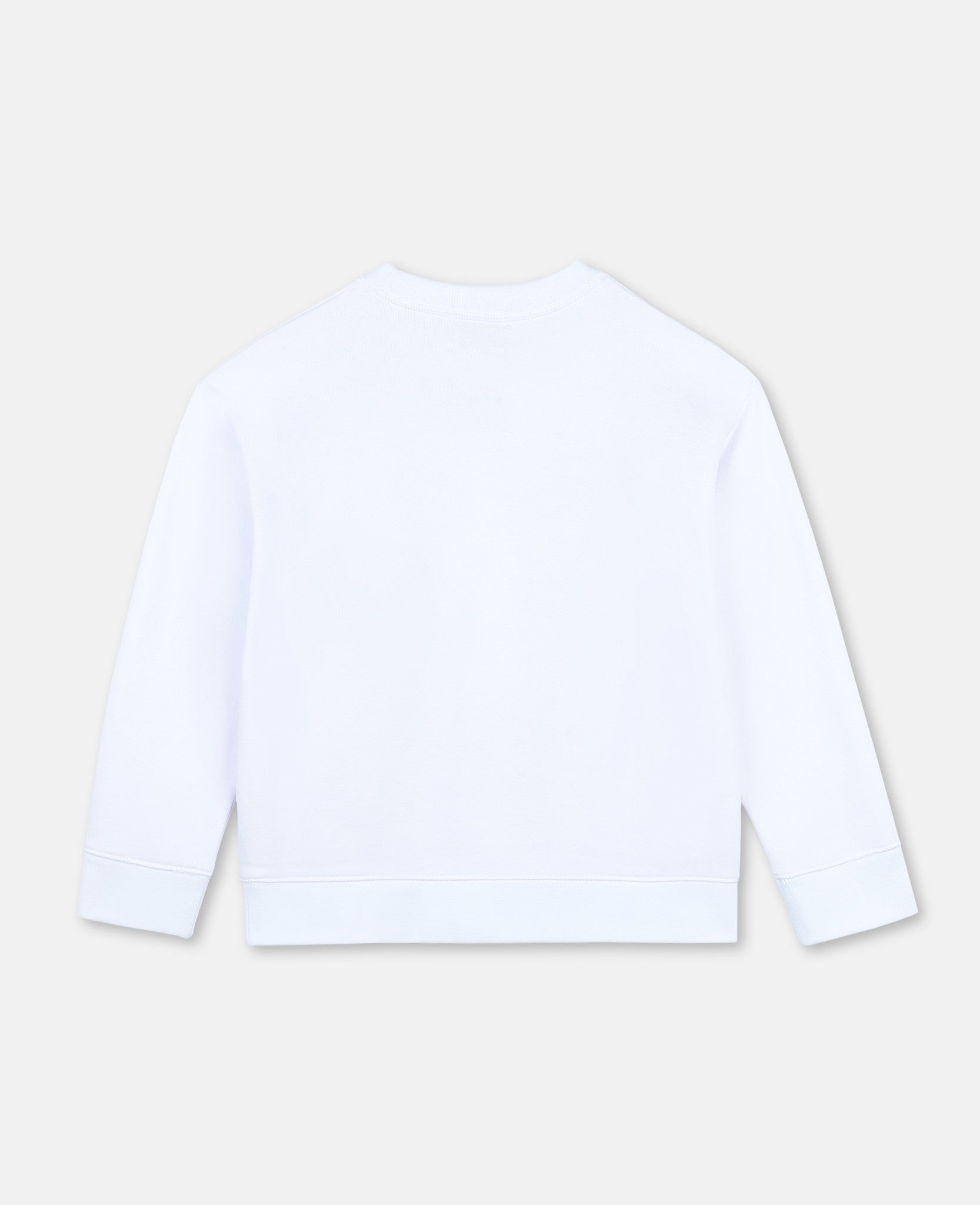 Boys White Printing Cotton Sweatshirt