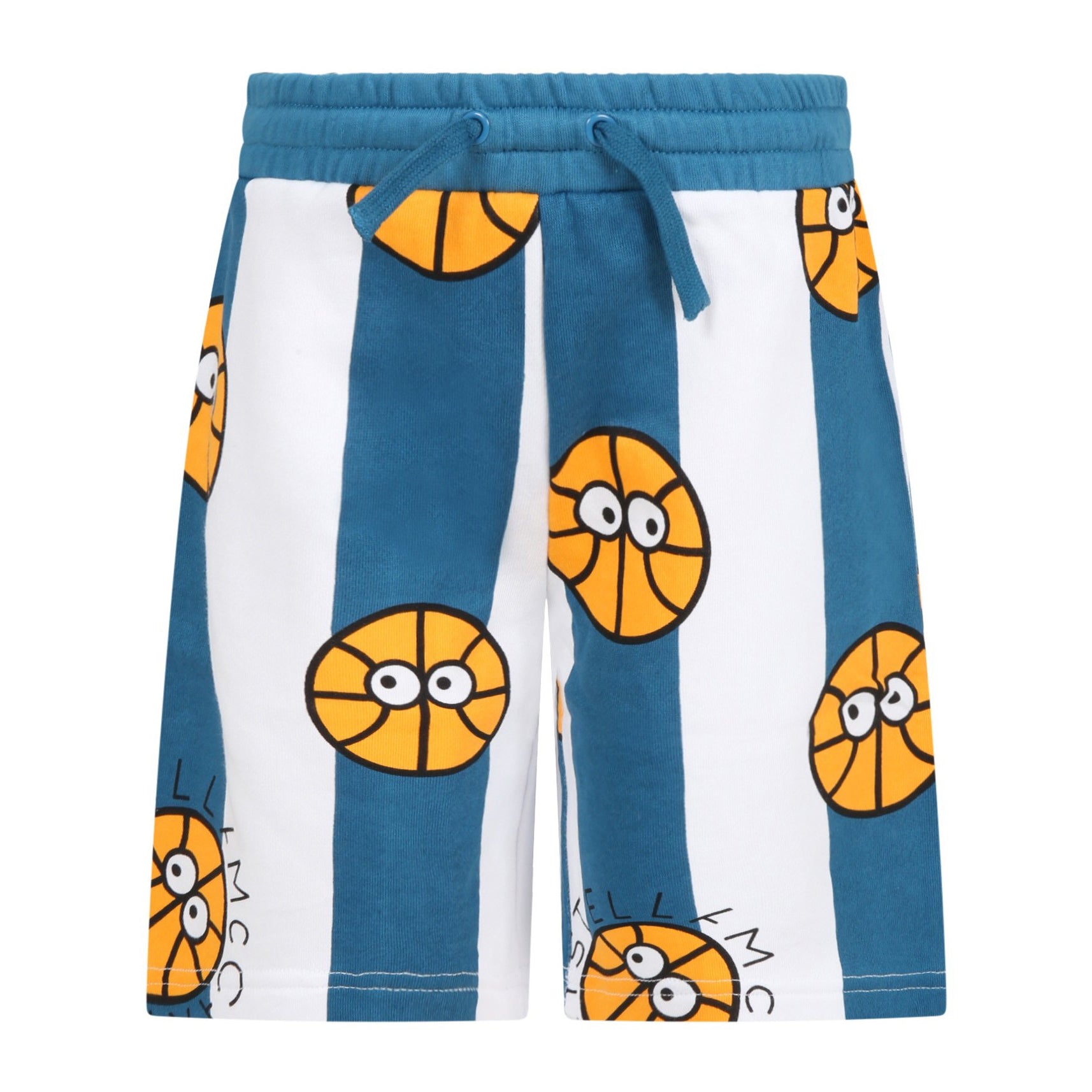 Boys Blue Basketball Cotton Shorts