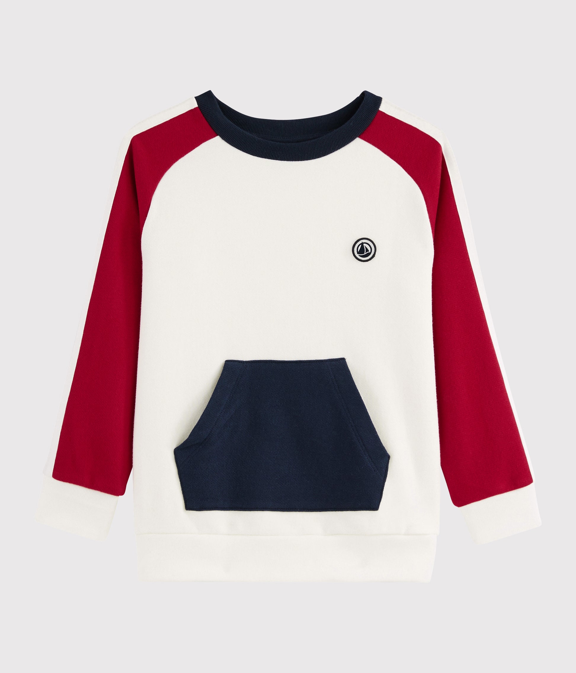 Boys White Cotton Sweatshirt