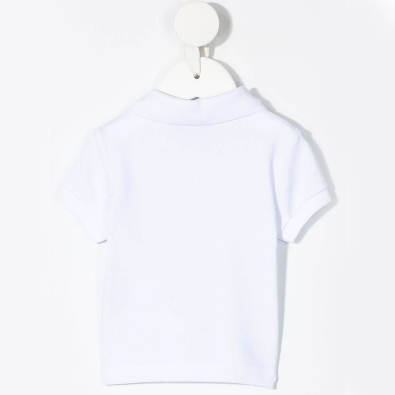 Baby Boys White Cotton Polo Shirt