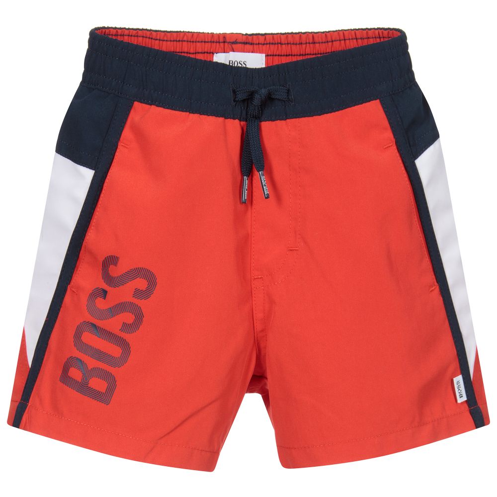 Boys Red Swim Shorts