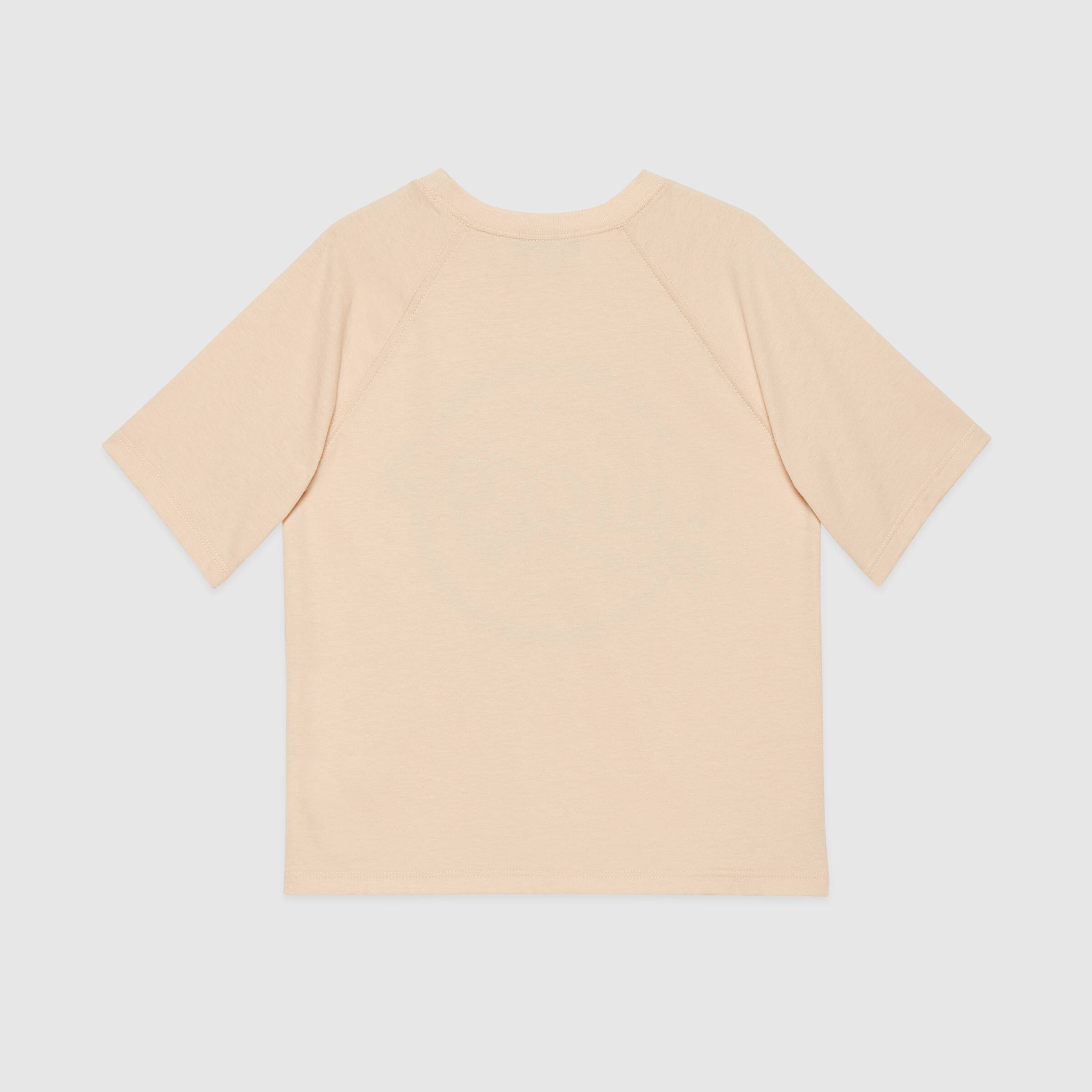 Boys & Girls Cream Cotton T-Shirt