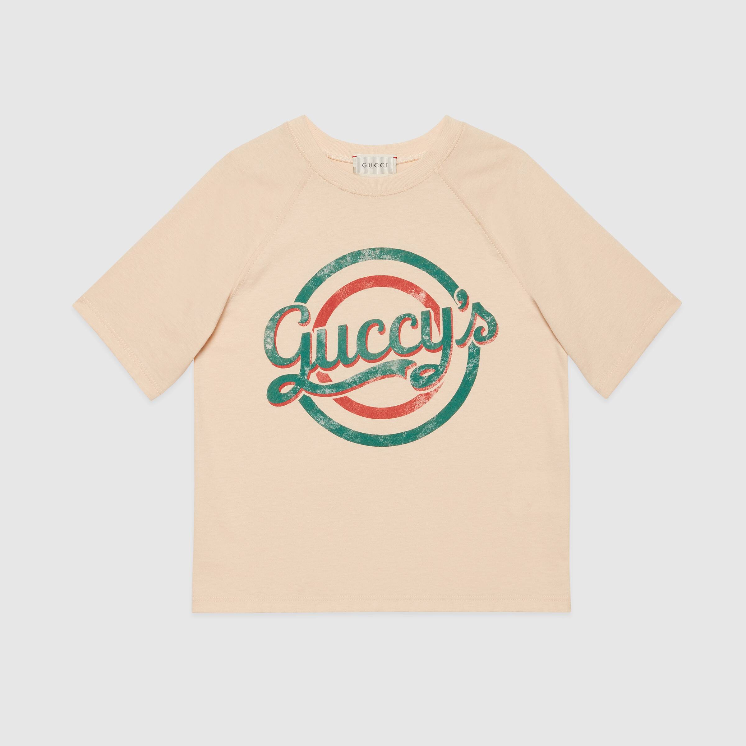 Boys & Girls Cream Cotton T-Shirt