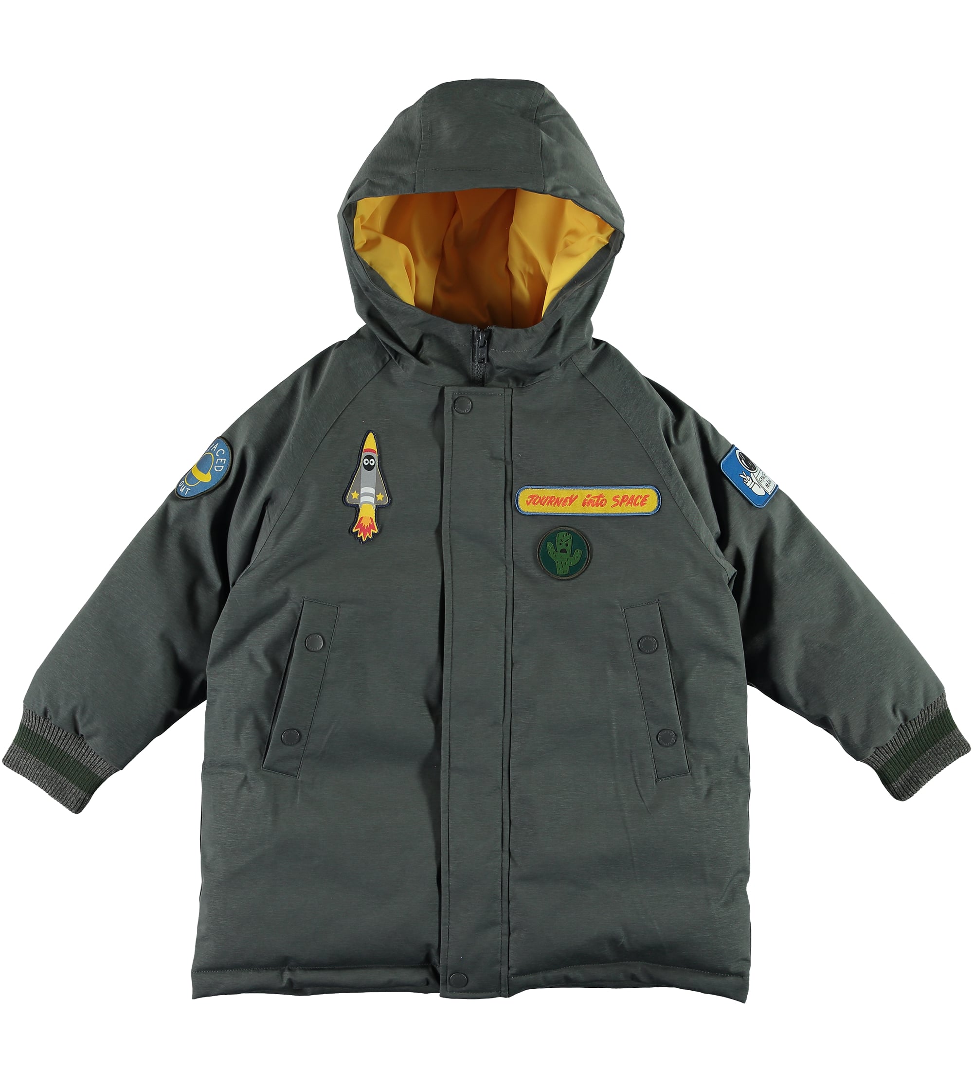 Boys Dark Grey Puffer Jacket