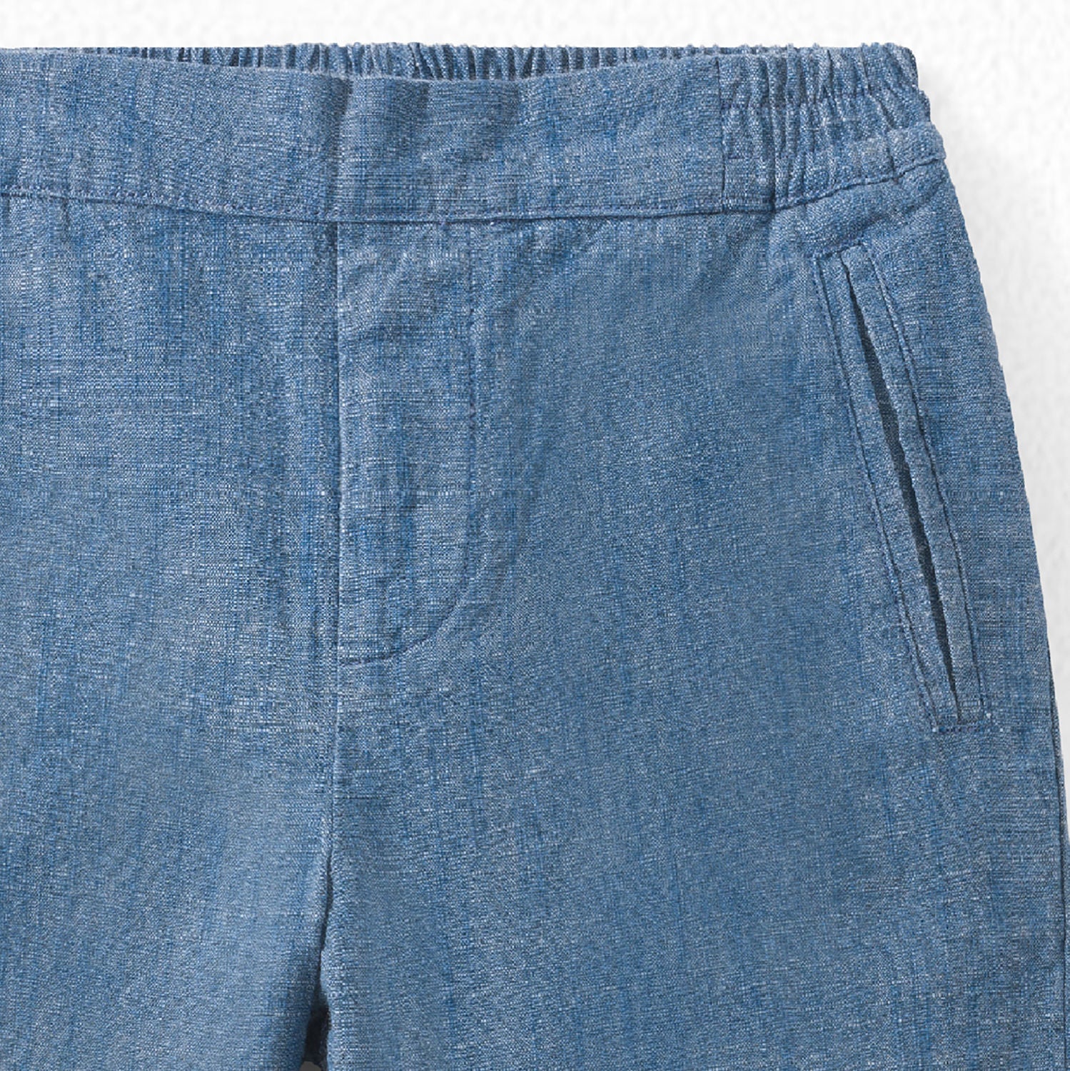 Boys Blue Cotton Trousers