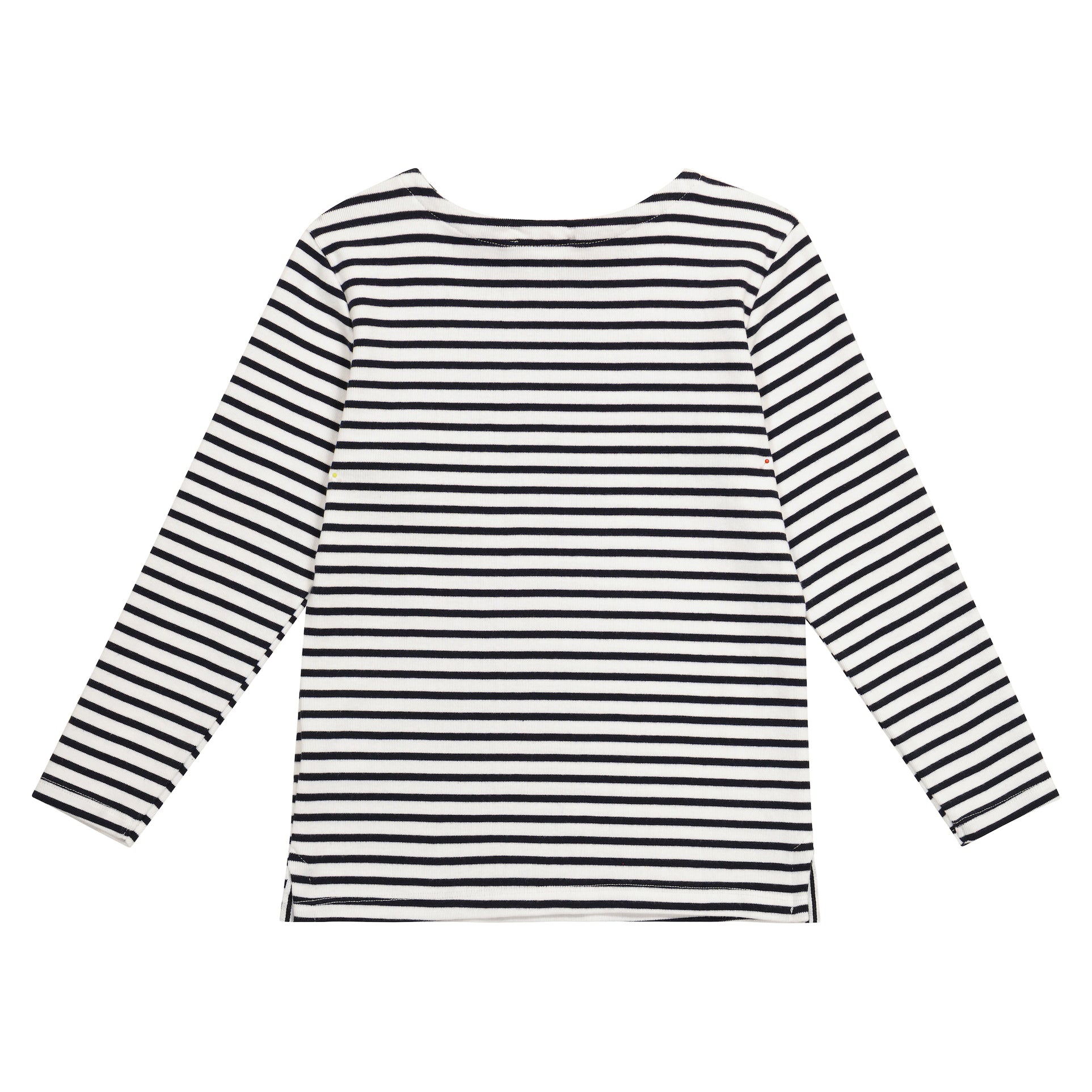 Boys Navy Stripes Cotton T-Shirt