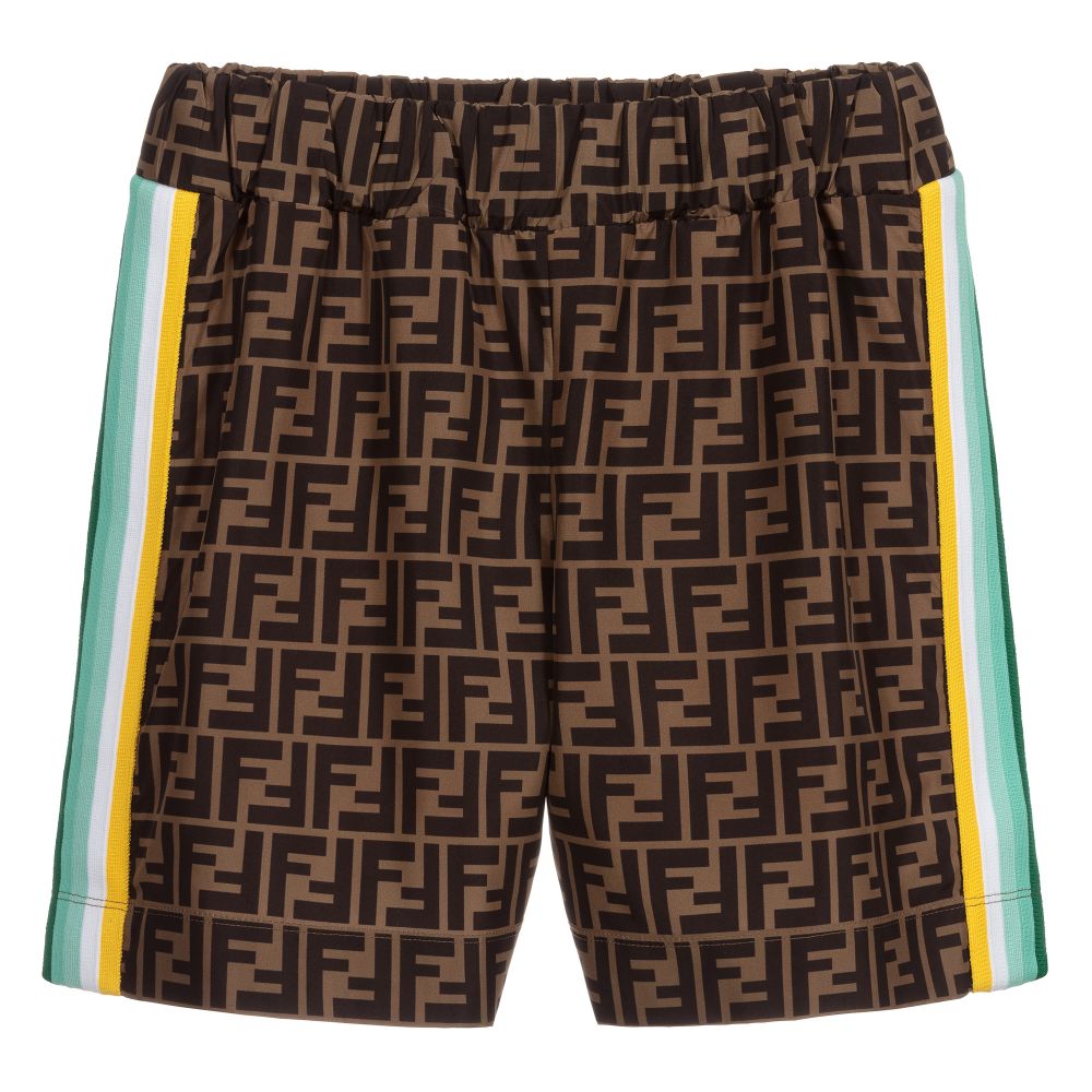 Boys & Girls Brown FF Shorts