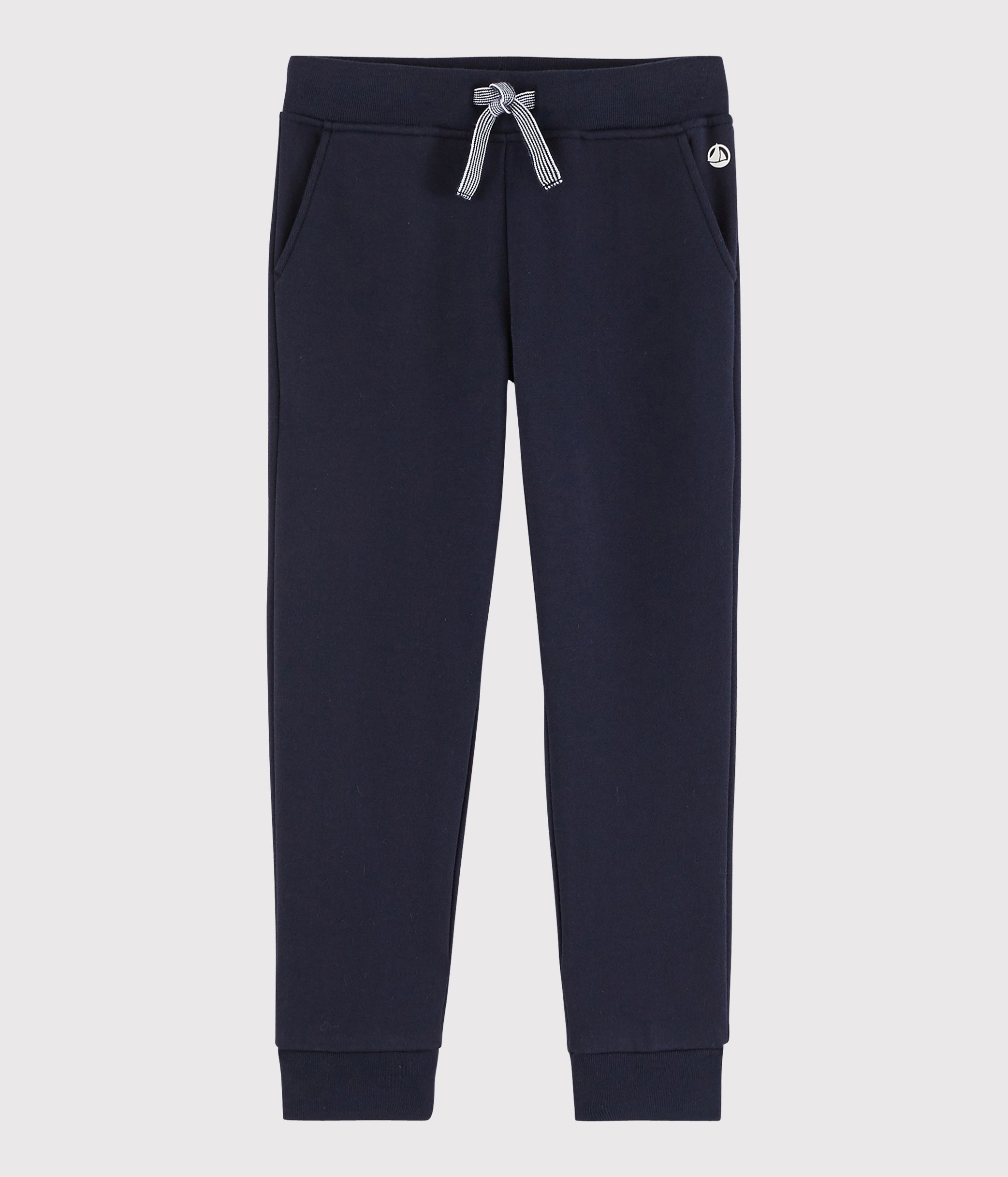 Boys Navy Cotton Trousers