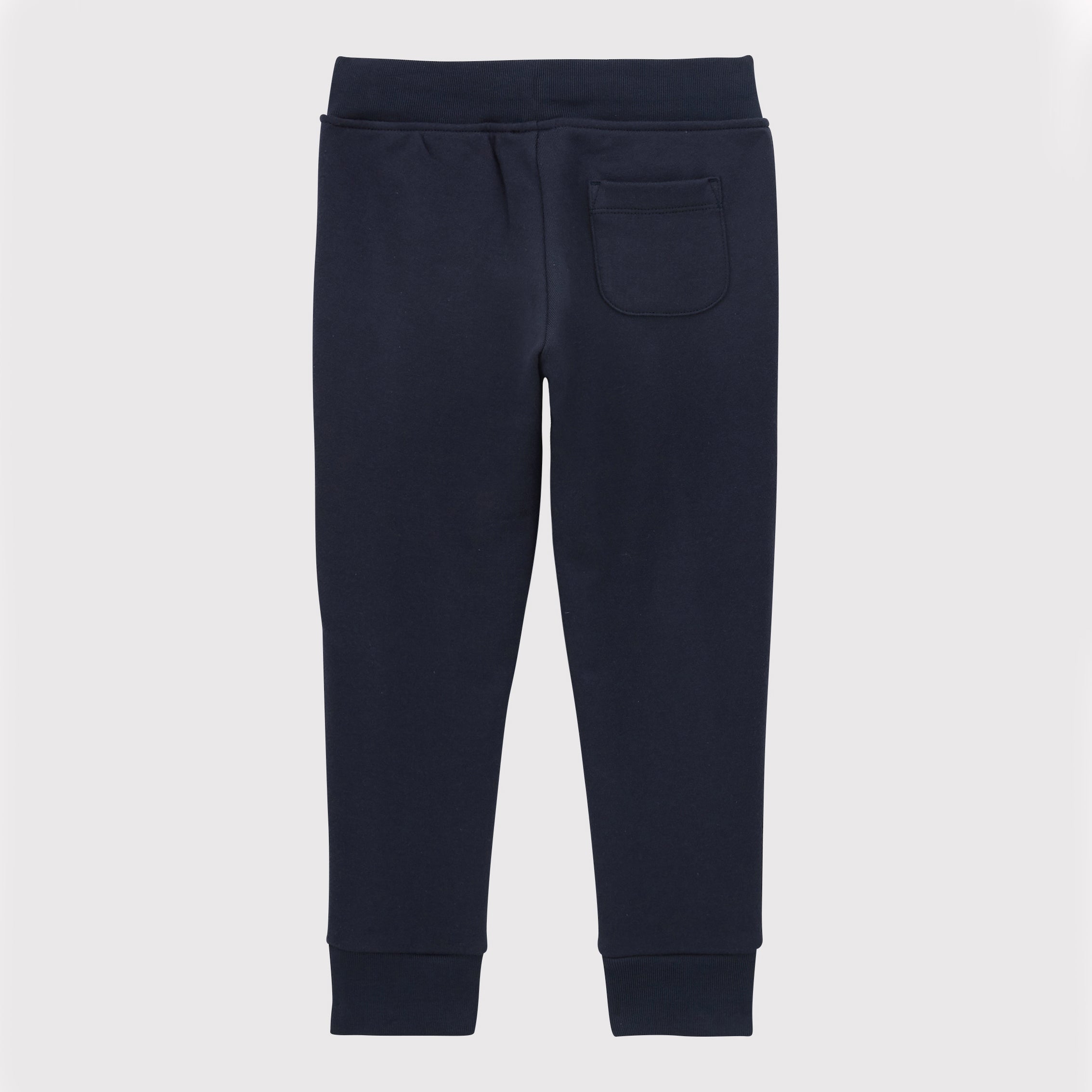 Boys & Girls Black Cotton Trousers