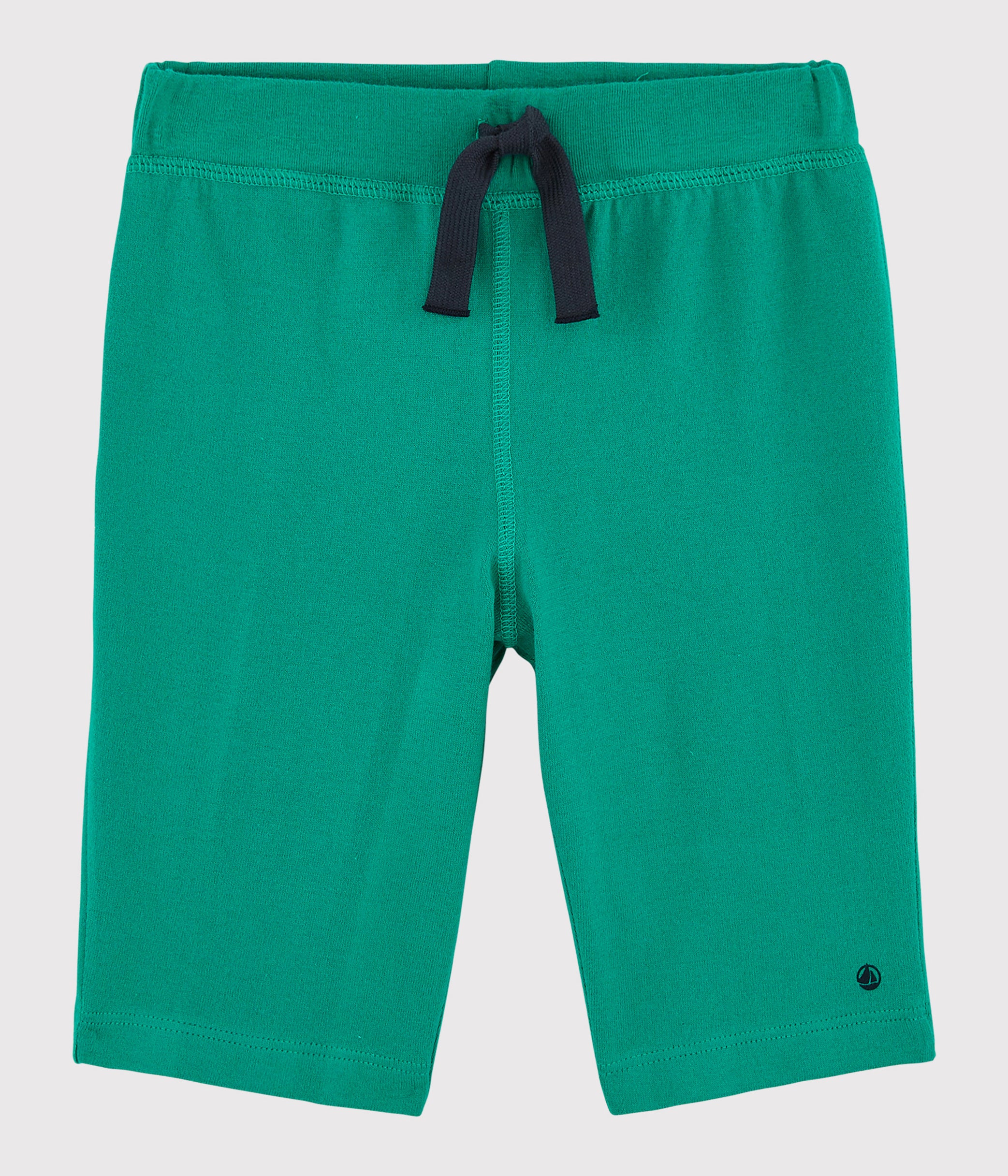 Boys Green Cotton Shorts