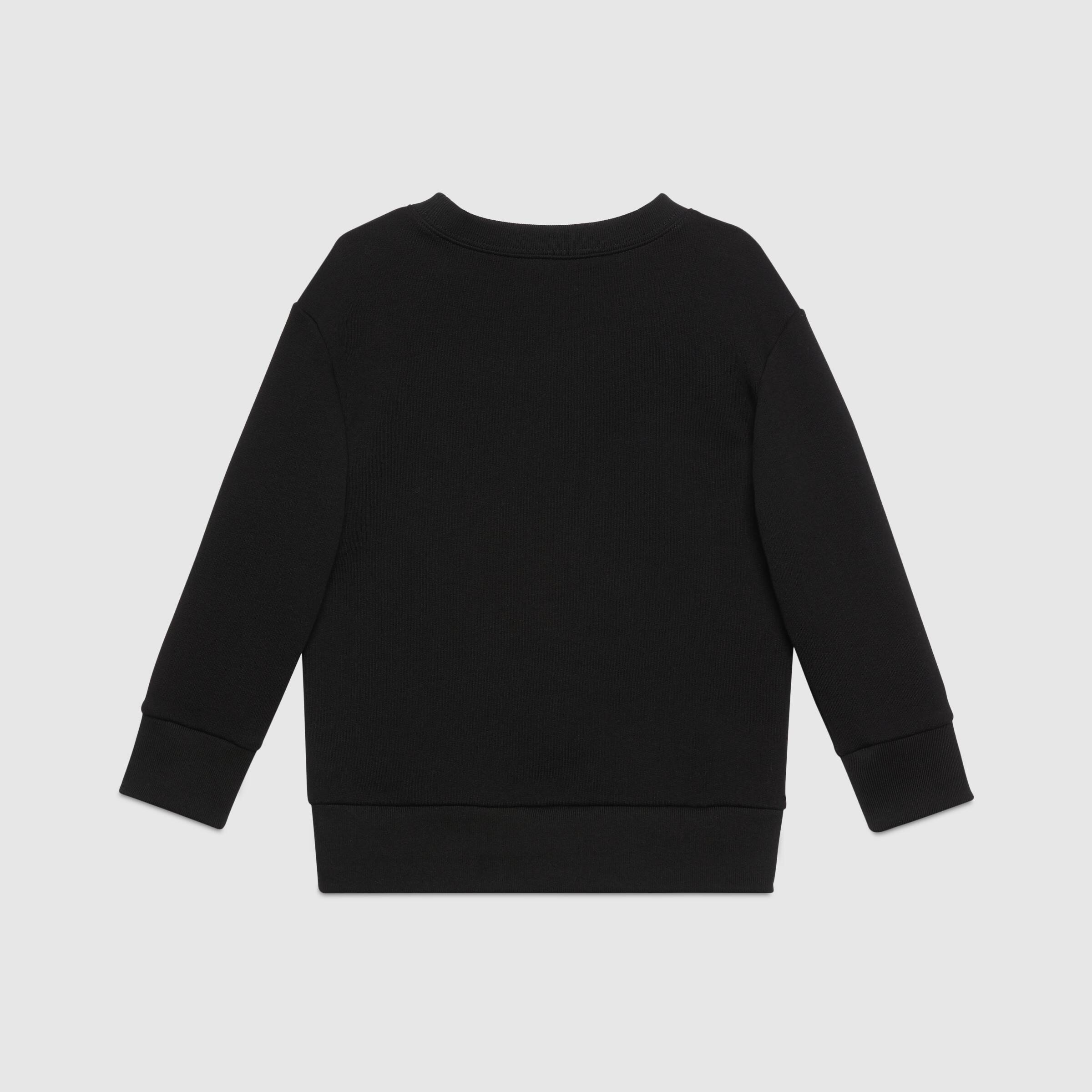 Boys Black Logo Cotton Sweatshirt