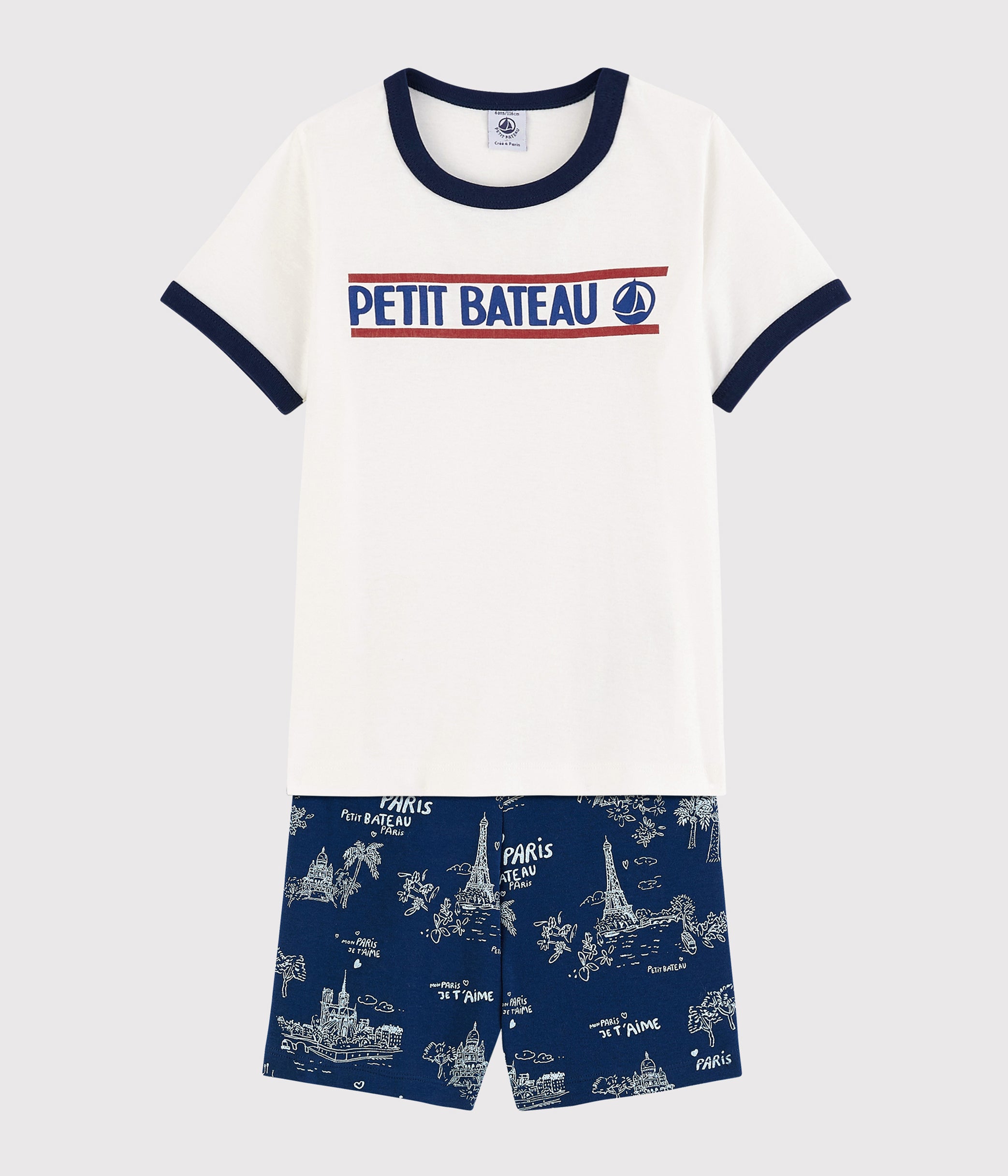 Boys Blue Printing Cotton Set