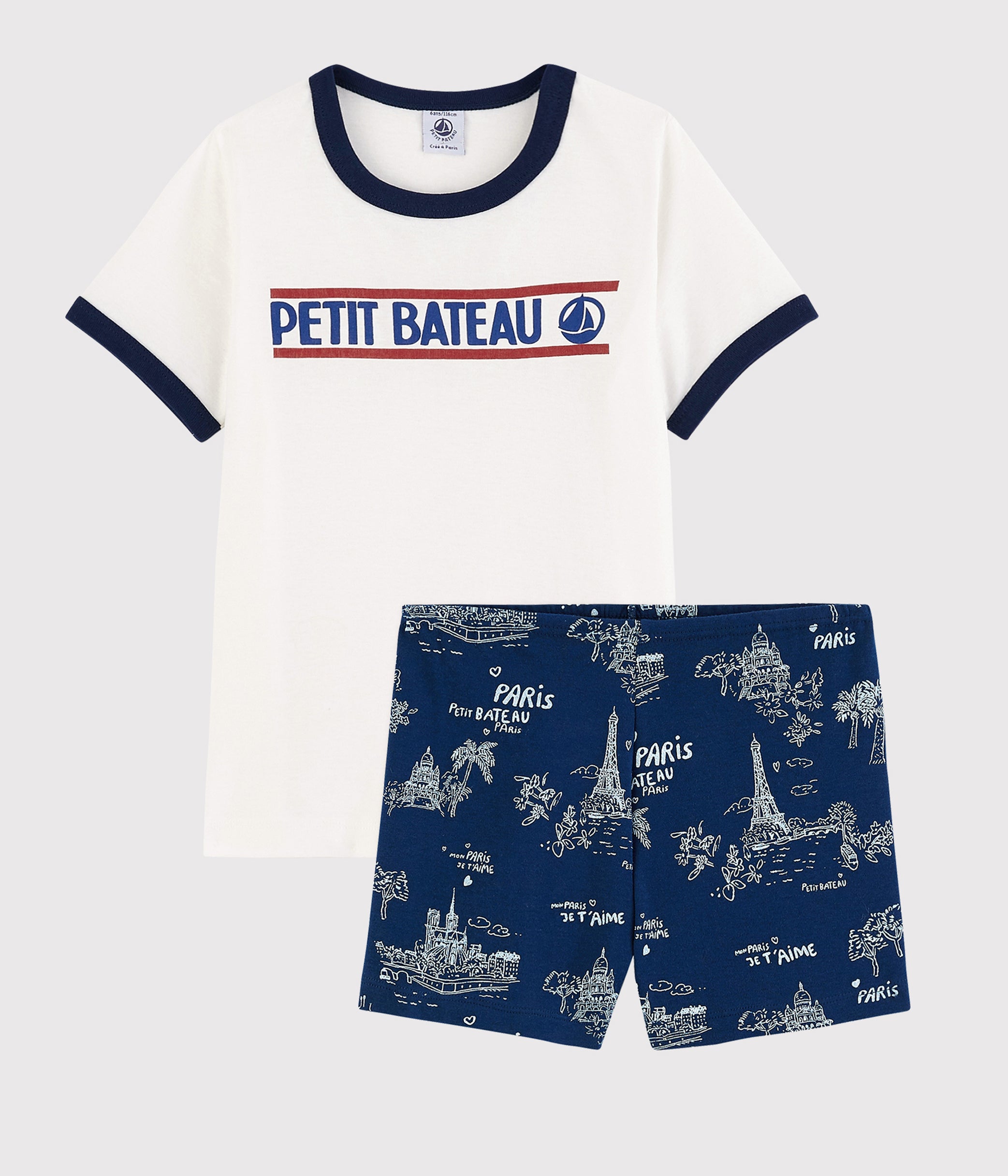 Boys Blue Printing Cotton Set