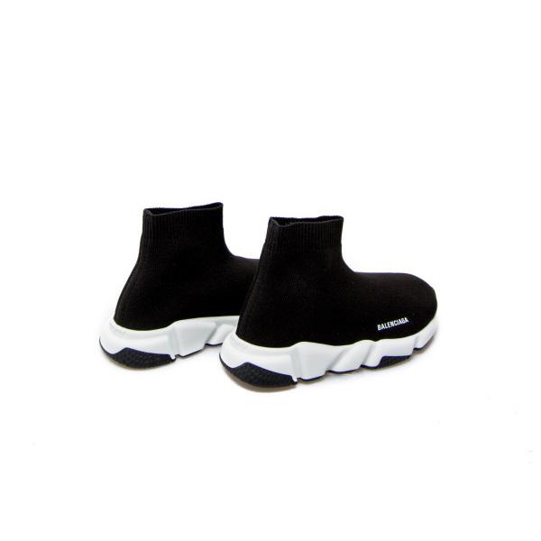 Boys & Girls Black Logo Shoes