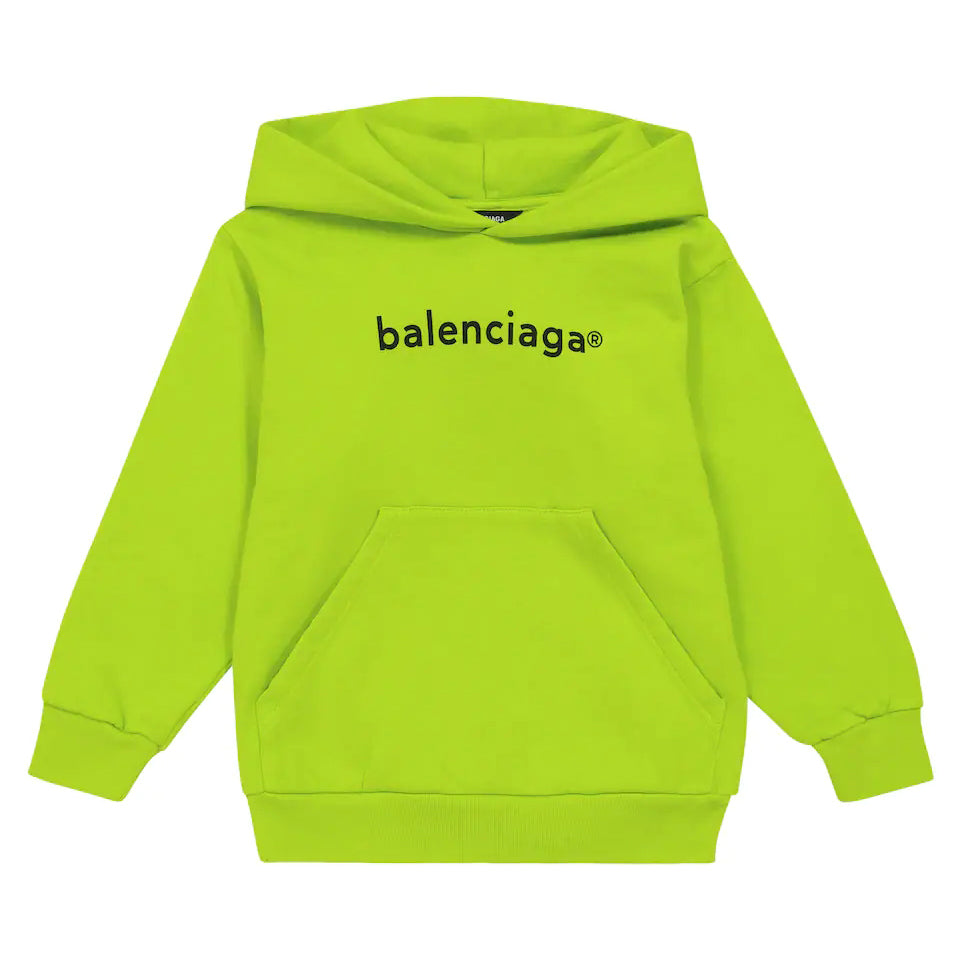 Boys & Girls Green Logo Hooded Sweatshirt