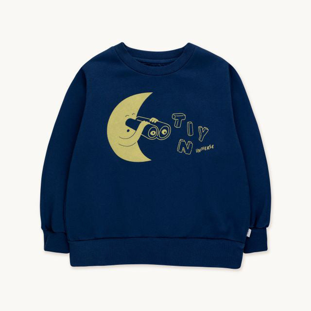 Boys & Girls Blue Printed Cotton Sweatshirt