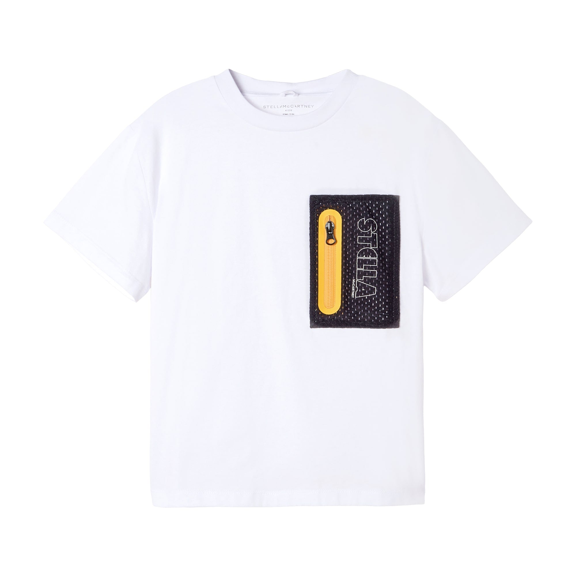 Boys White Logo Cotton T-Shirt