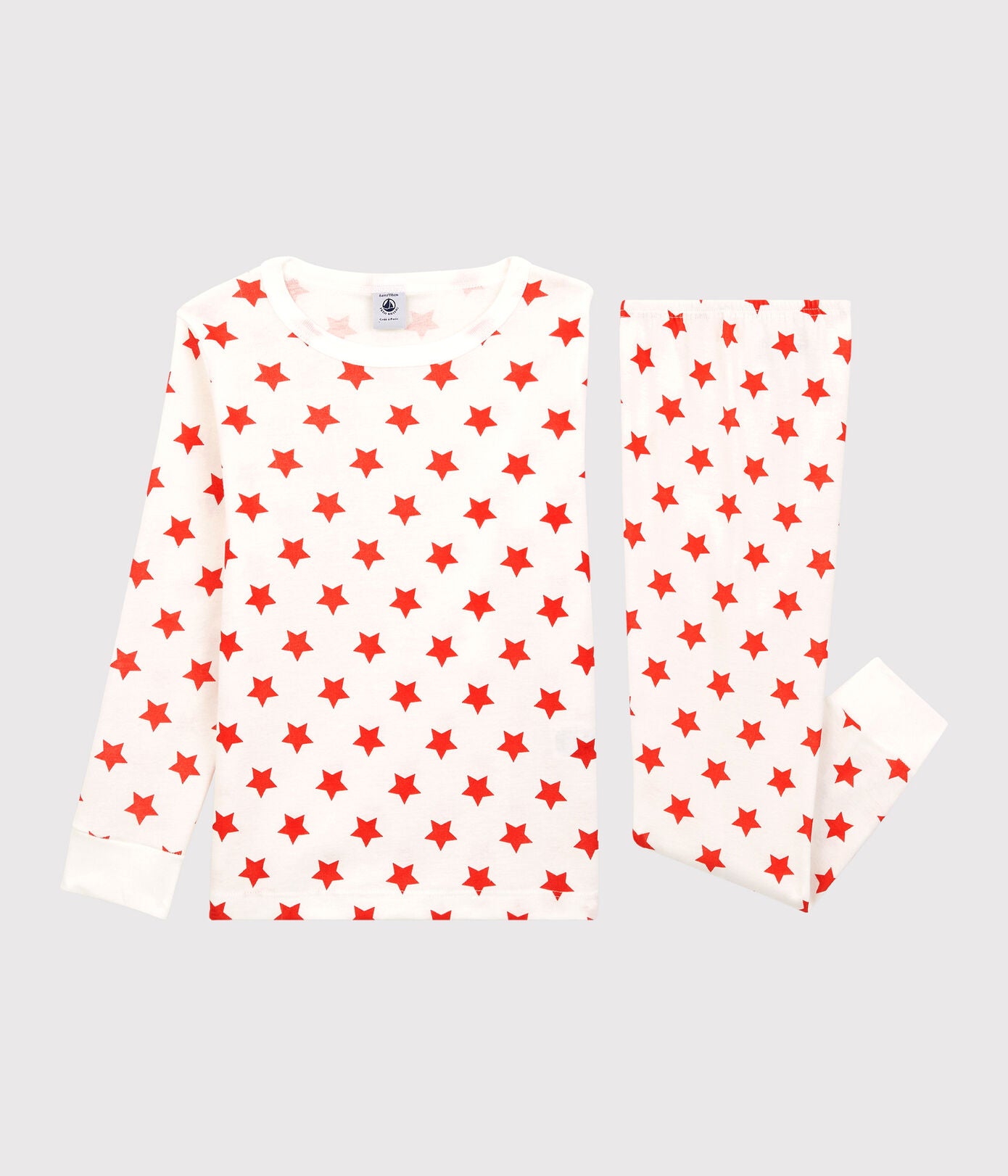 Boys Red Stars Cotton Nightwear Set