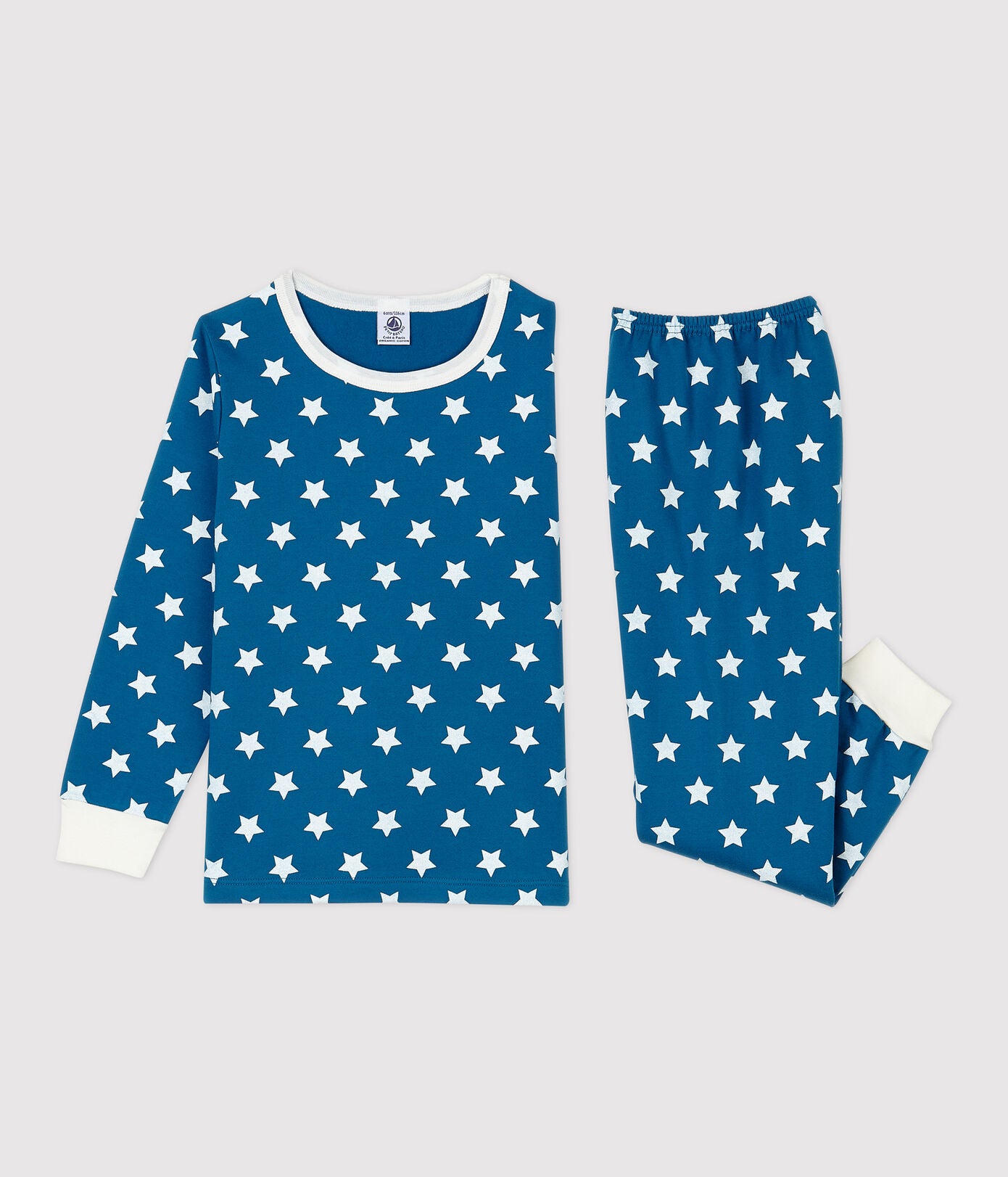 Boys Blue Stars Cotton Nightwear Set