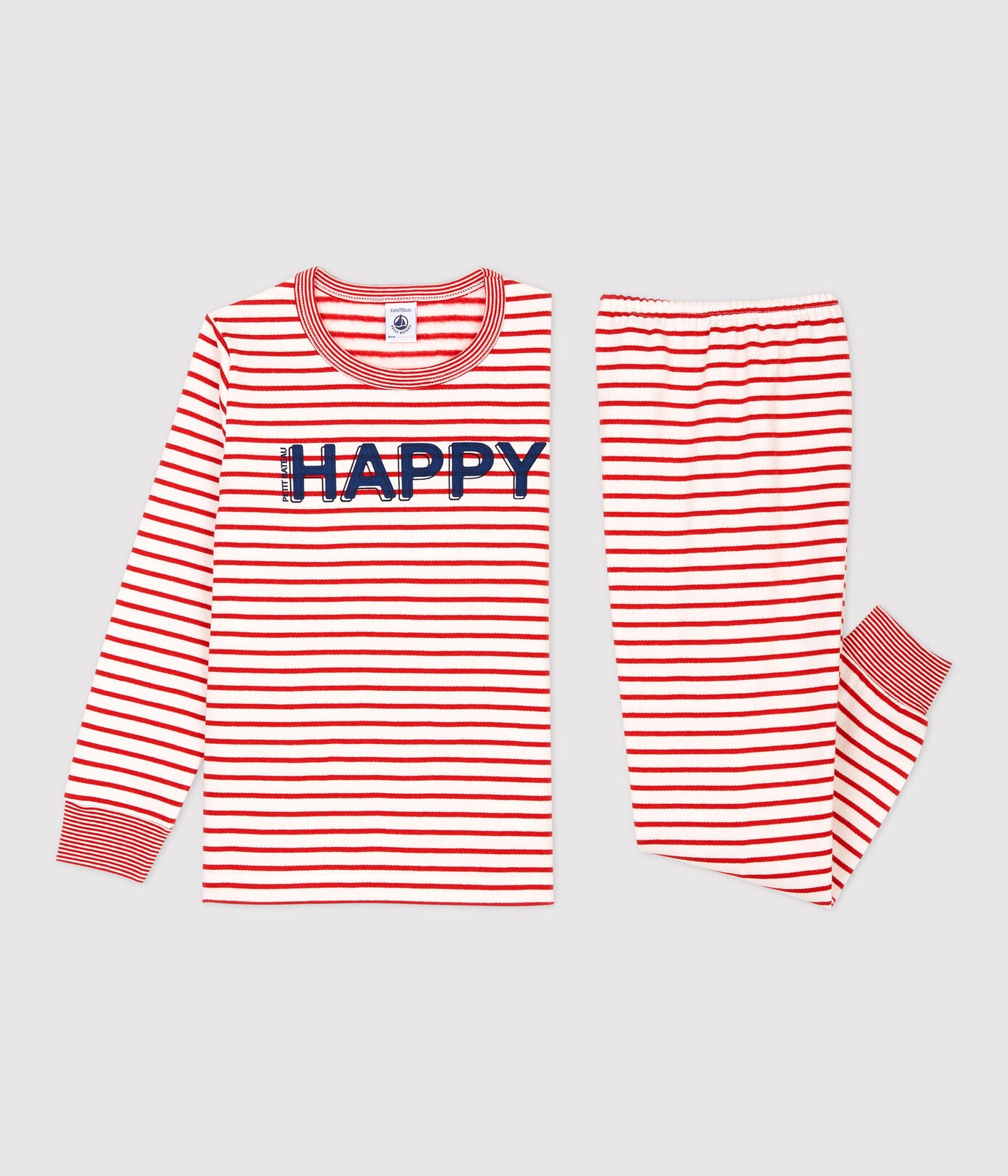 Boys & Girls Red Stripes Cotton Nightwear Set