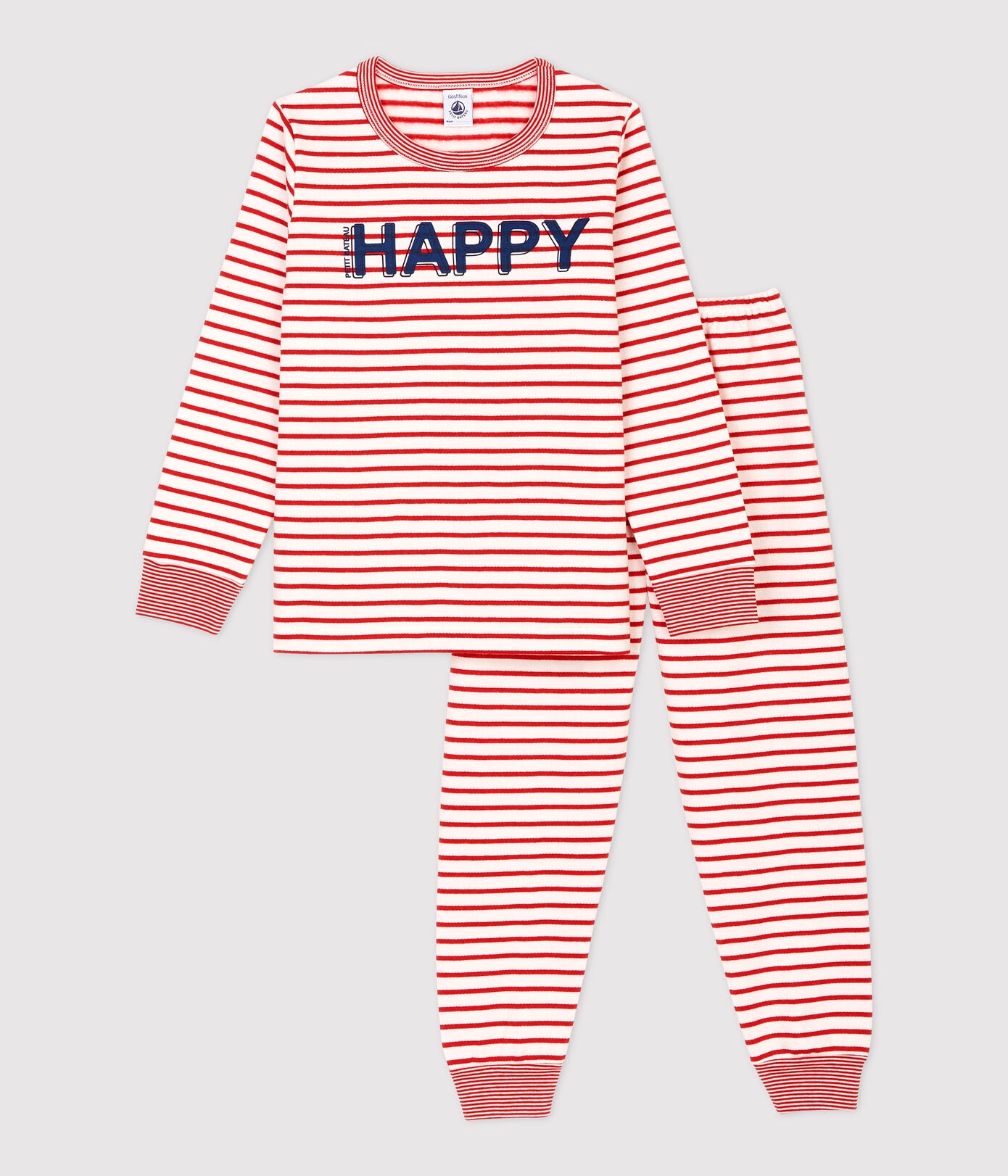 Boys & Girls Red Stripes Cotton Nightwear Set