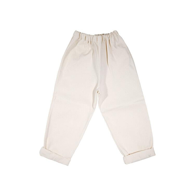 Boys & Girls White Denim Trousers