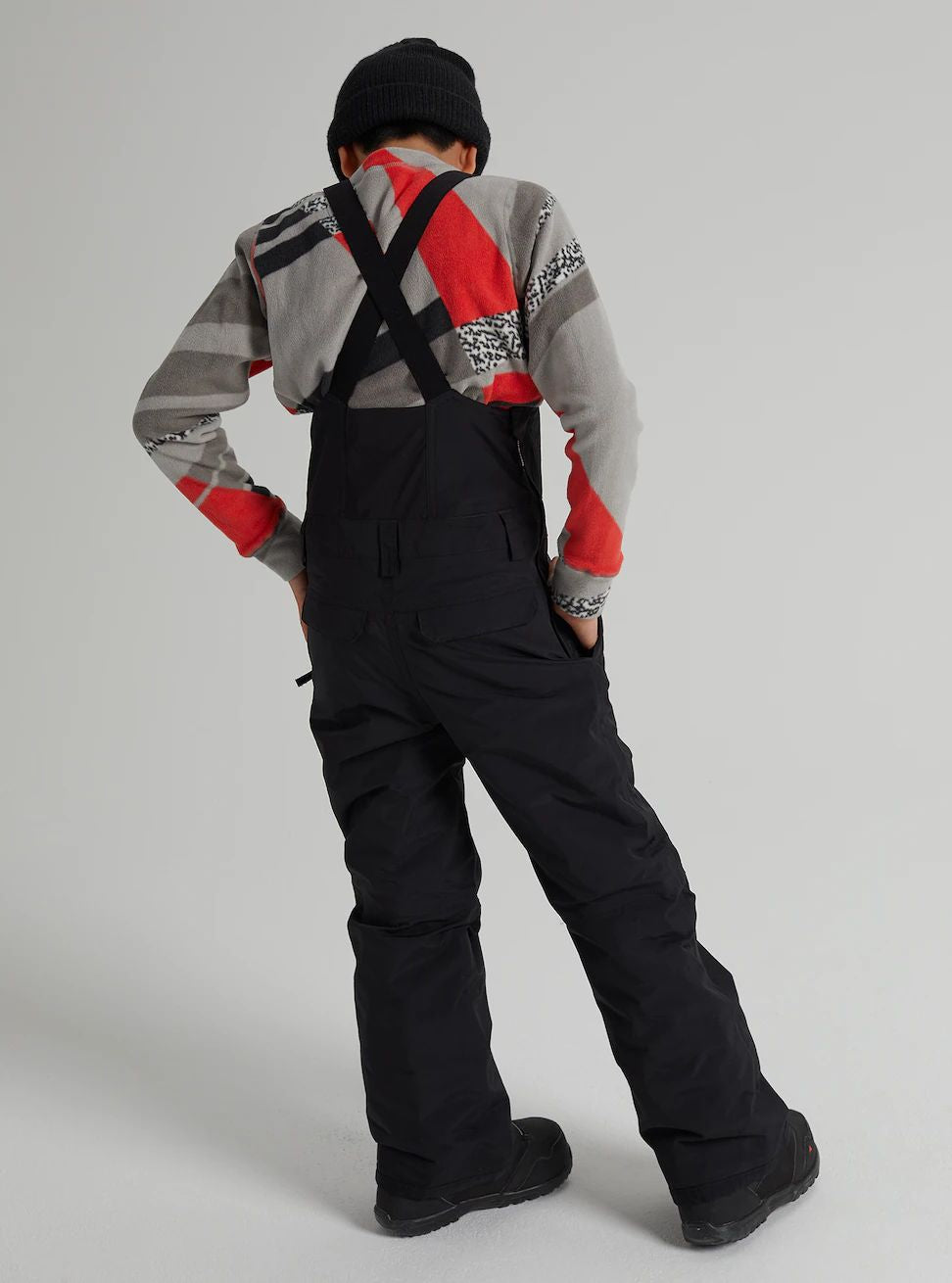 Boys & Girls Black One-piece Ski Trousers