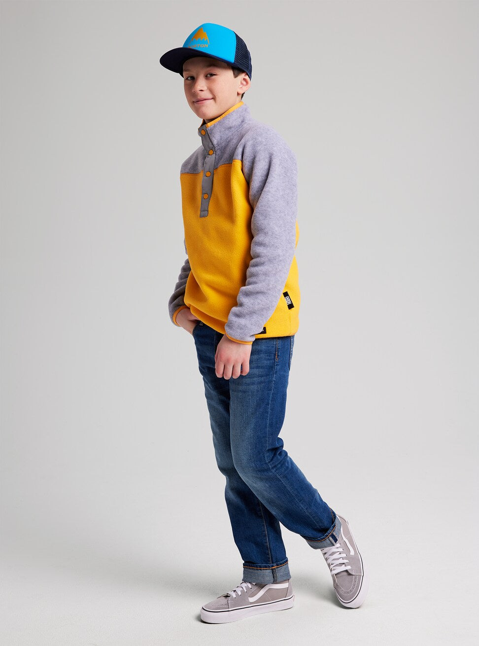 Boys & Girls Yellow Fleece Sweatshirt