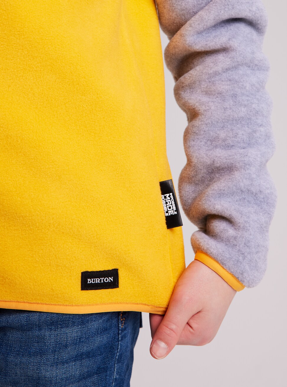 Boys & Girls Yellow Fleece Sweatshirt