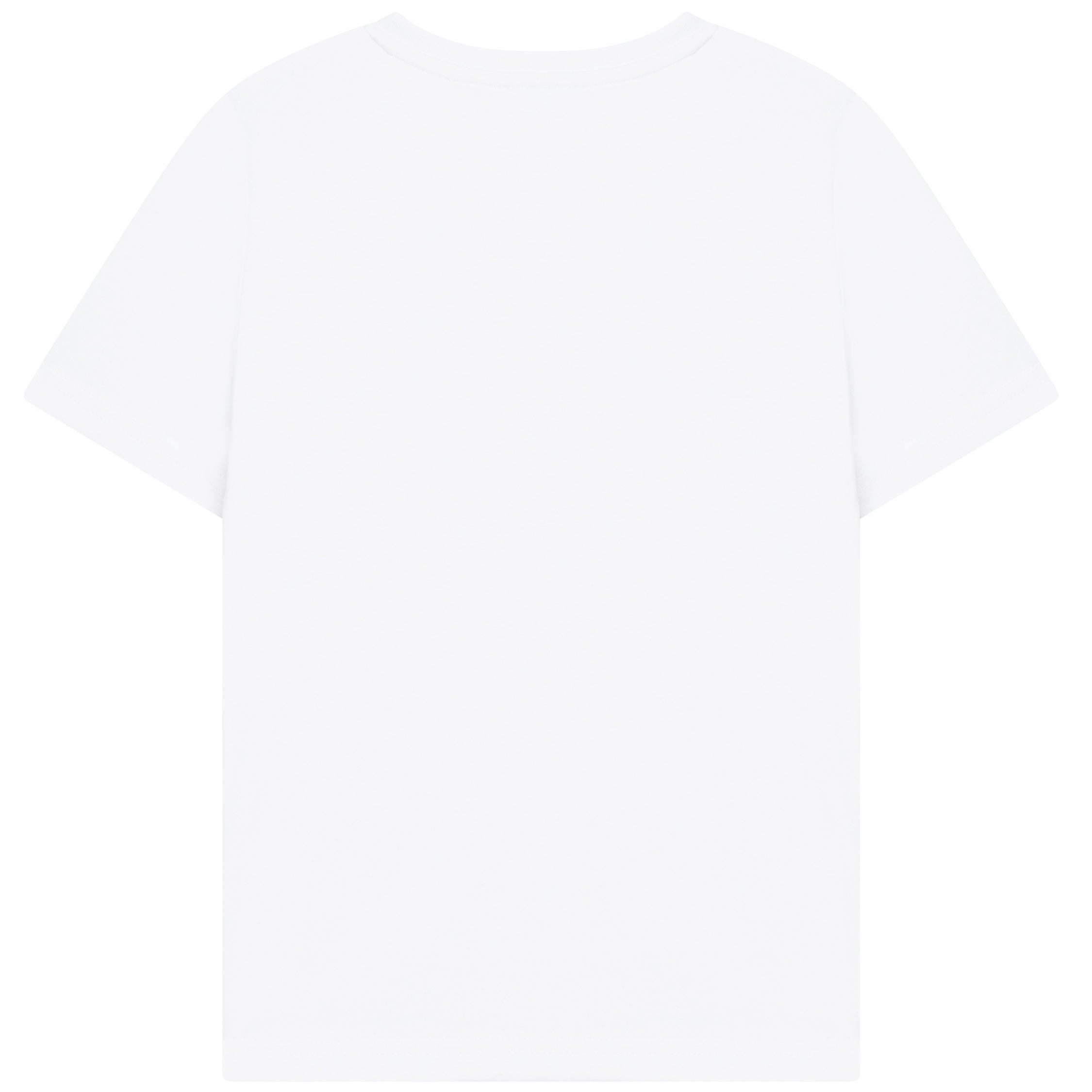 Boys White Logo Cotton T-Shirt