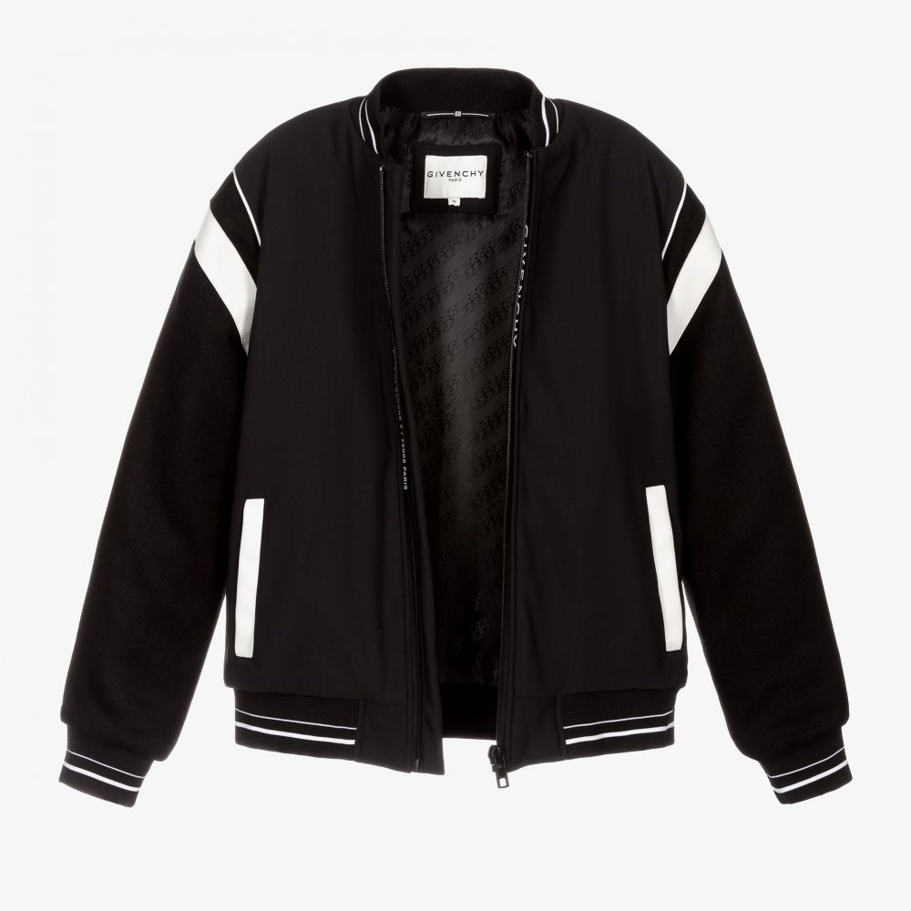 Boys Black Logo Jacket