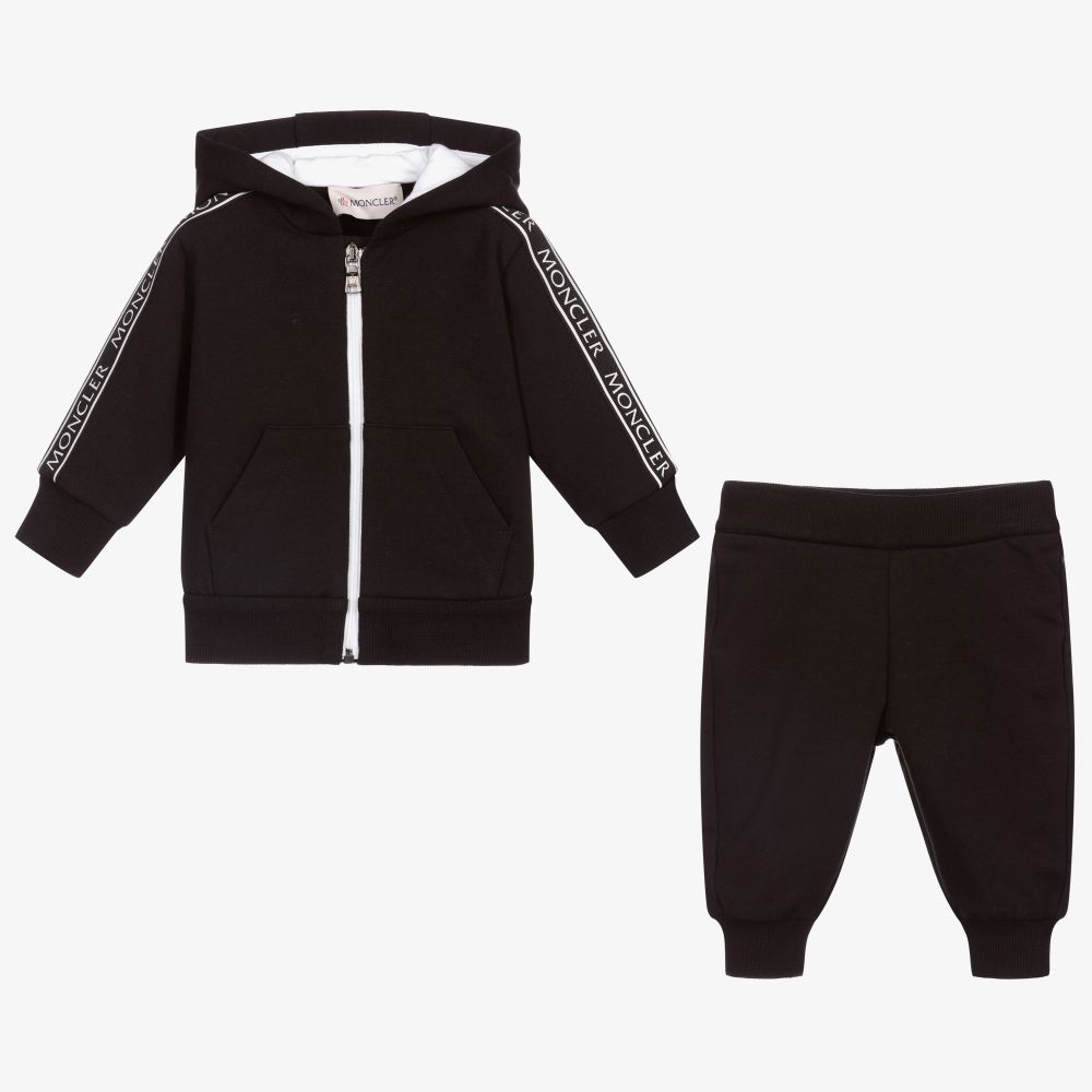 Baby Boys Black Cotton Set