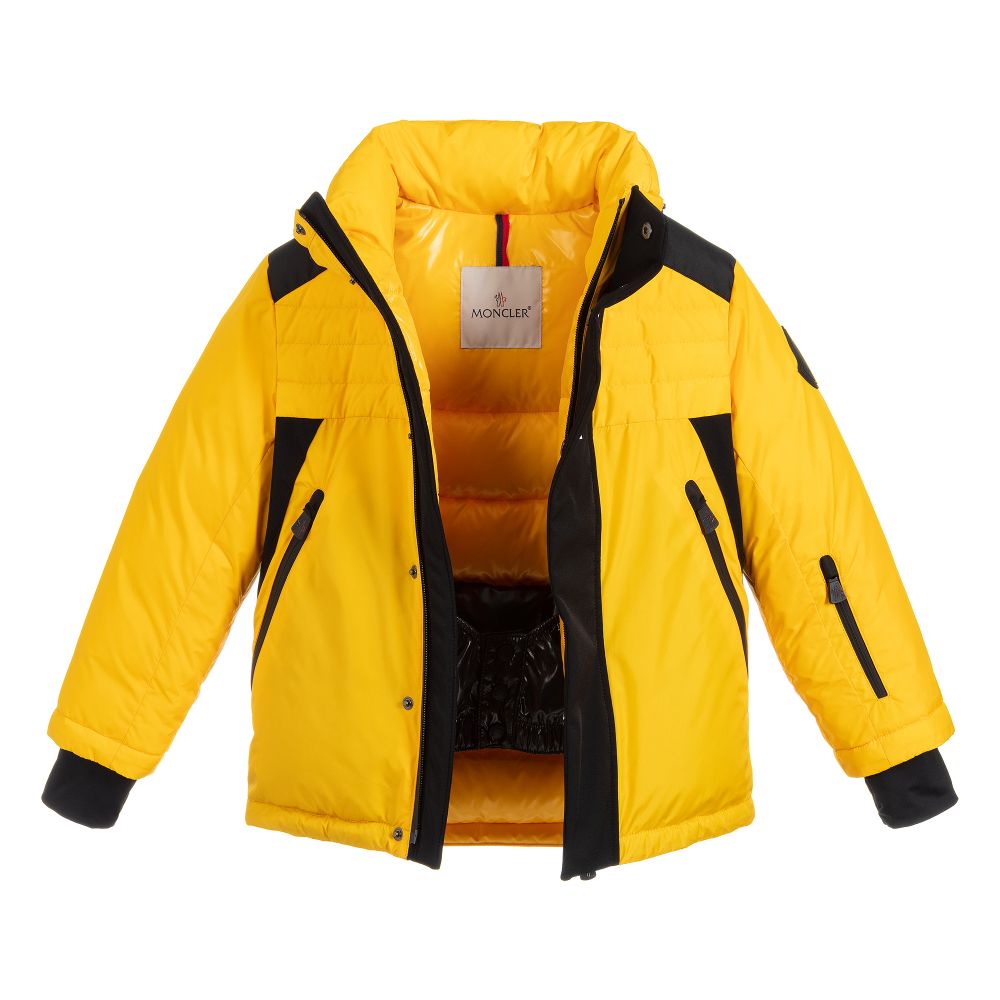 Boys & Girls Yellow "Tournant" Padded Down Jacket